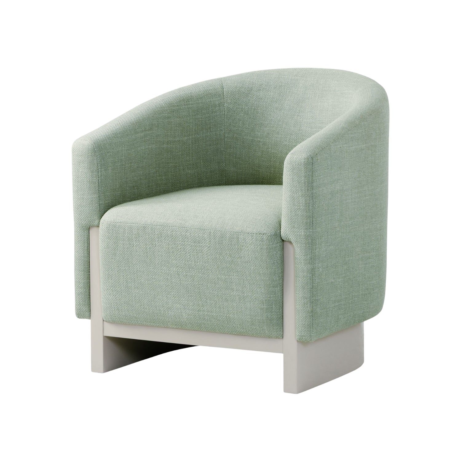 Poltrona Capri Lino Alexa Menta, Latte