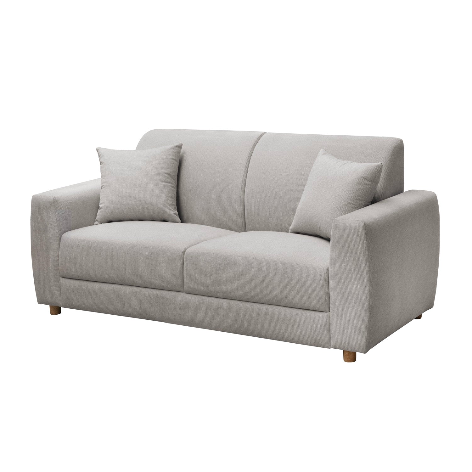 Sofá 2 Puestos Malibu Velvet Chalet Taupe, Natural