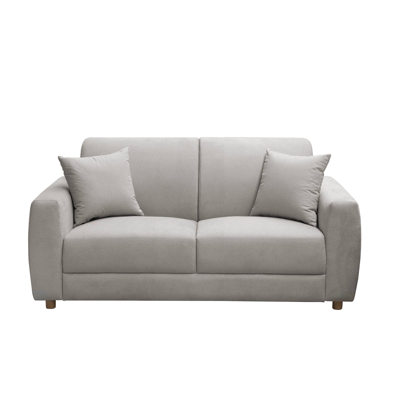 Sofá 2 Puestos Malibu Velvet Chalet Taupe, Natural