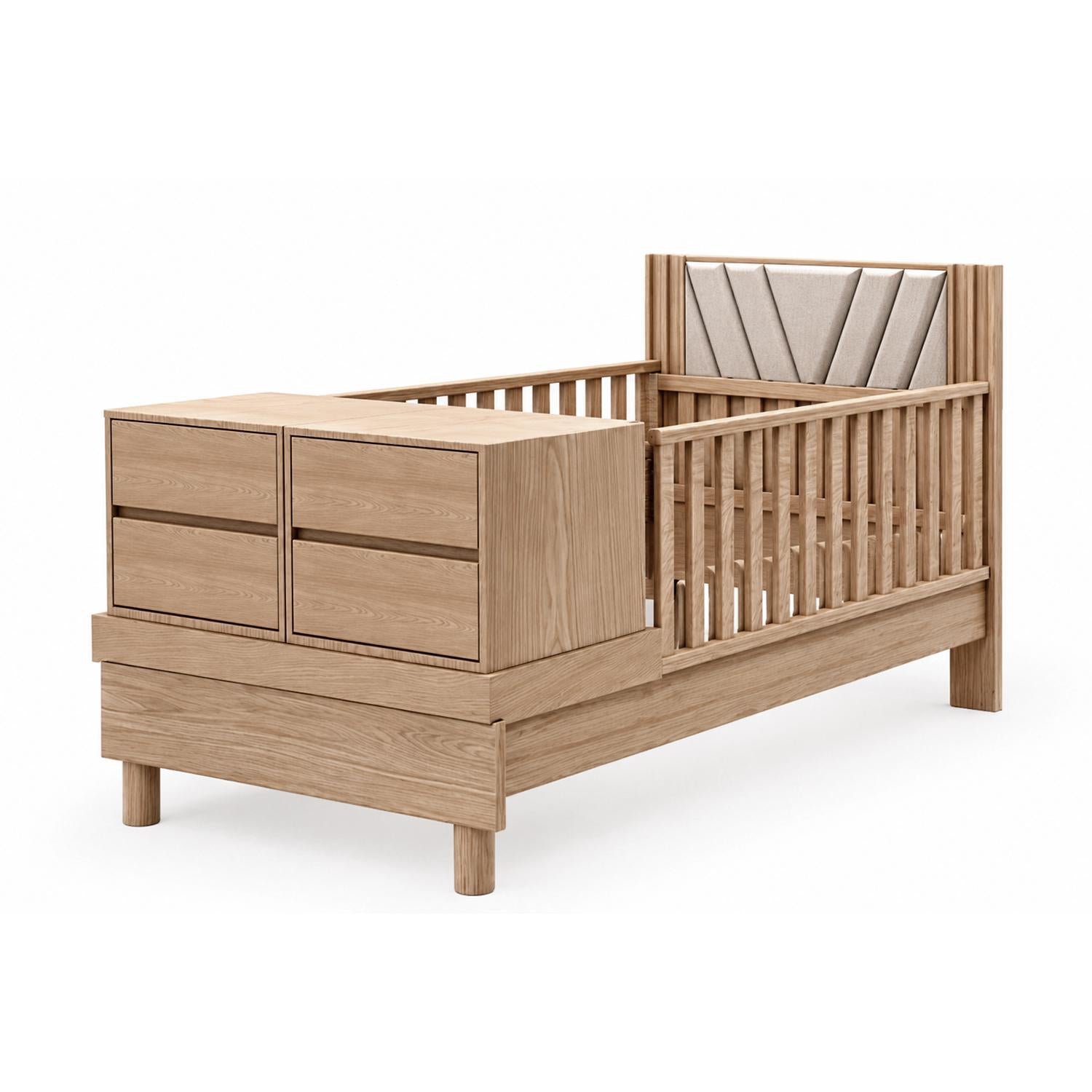 Cama Cuna 1.00 Artemisa Marfil, Natural