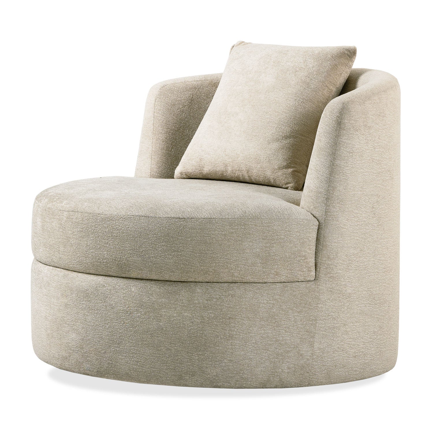 Poltrona Sienna Velvet Provenza Vainilla, Giratoria
