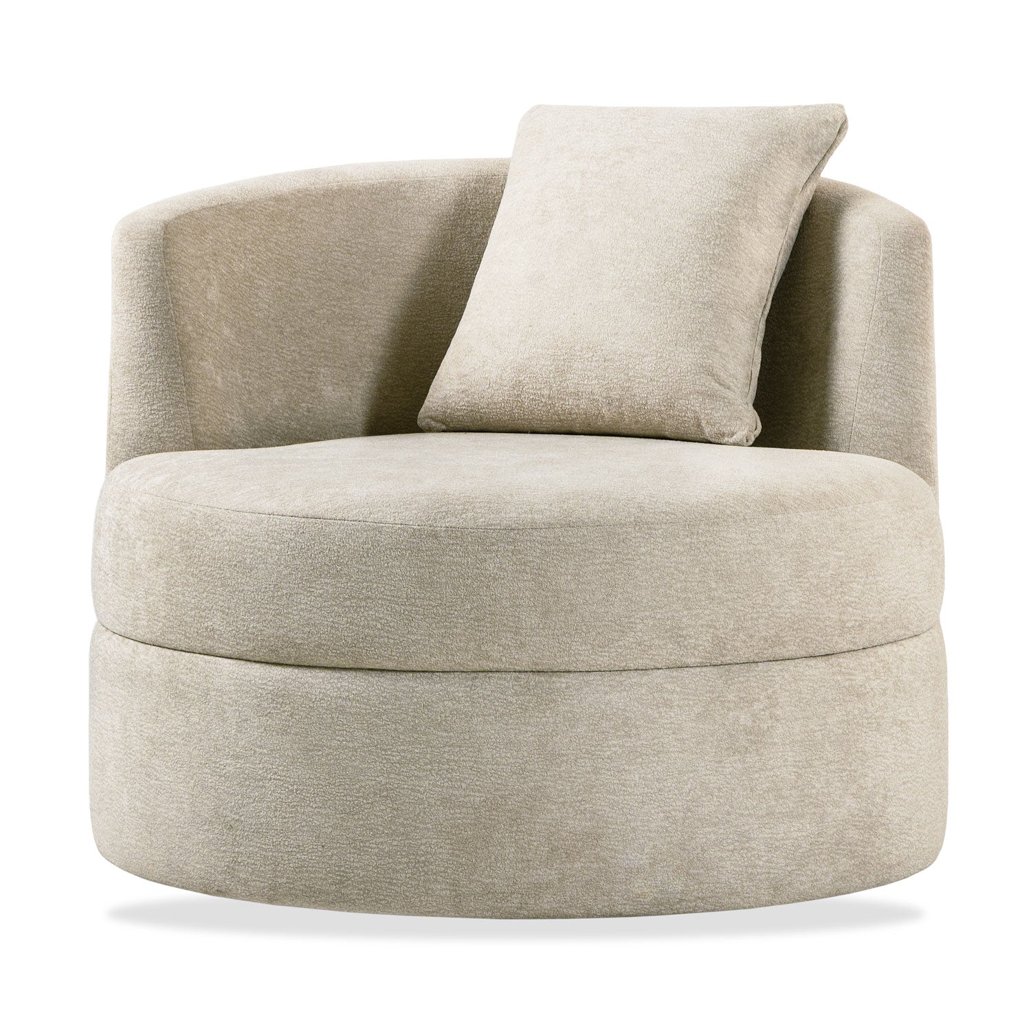 Poltrona Sienna Velvet Provenza Vainilla, Giratoria