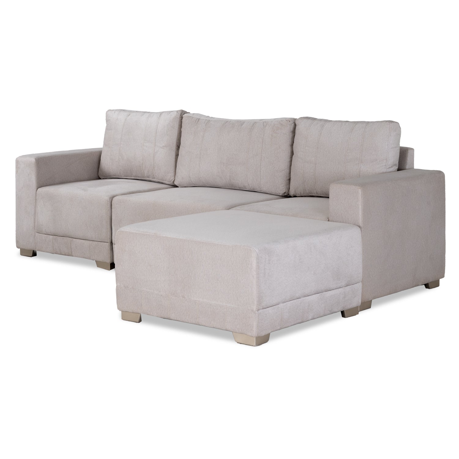 Juego De Sala Andora Velvet Suprema Sand, Champaña 240