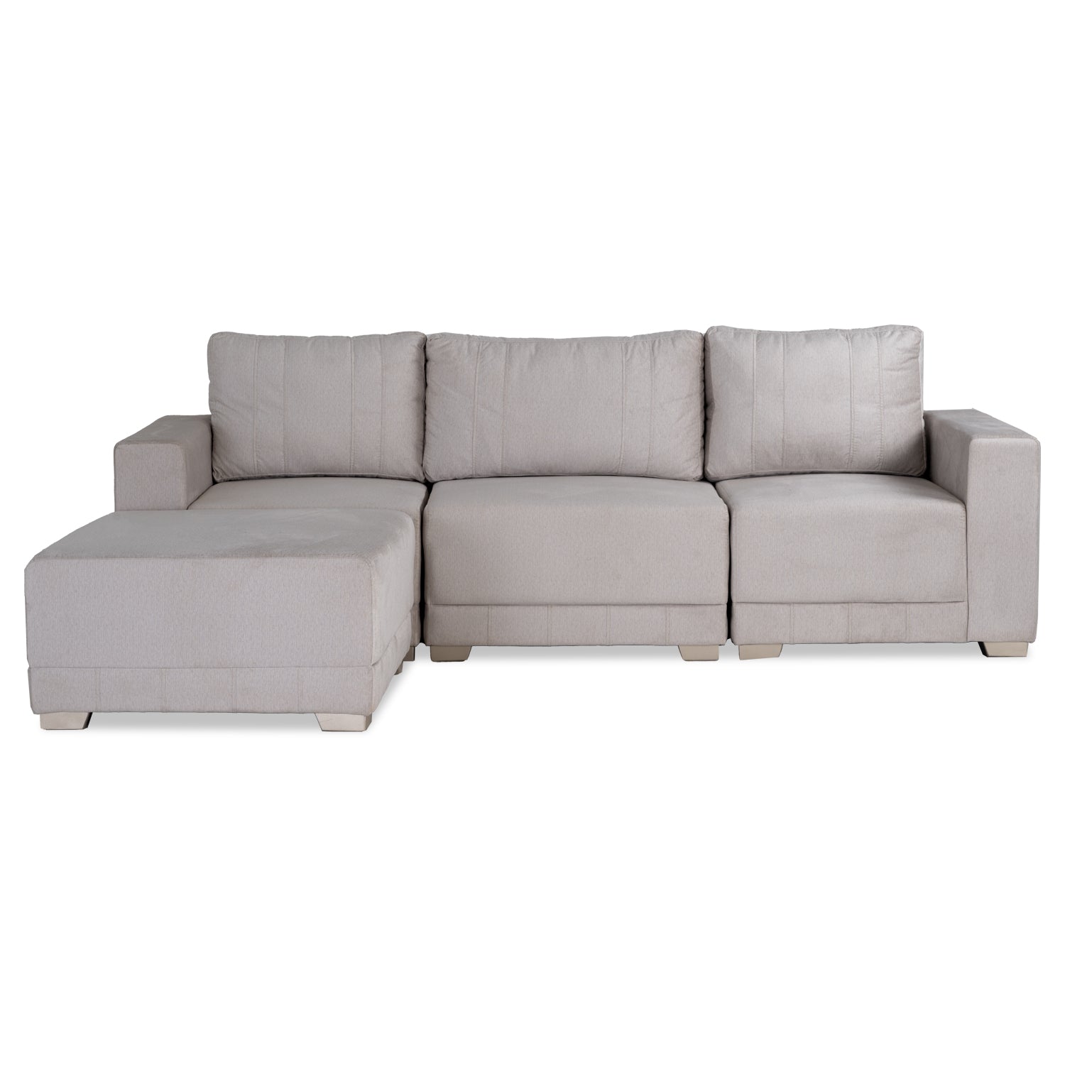 Juego De Sala Andora Velvet Suprema Sand, Champaña 240