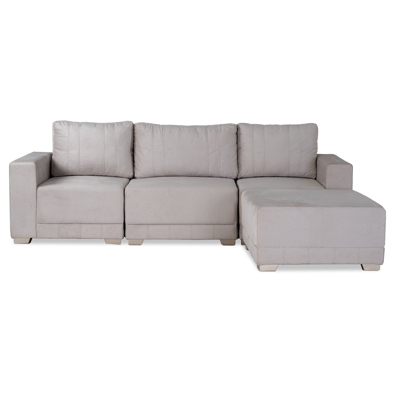 Juego De Sala Andora Velvet Suprema Sand, Champaña 240