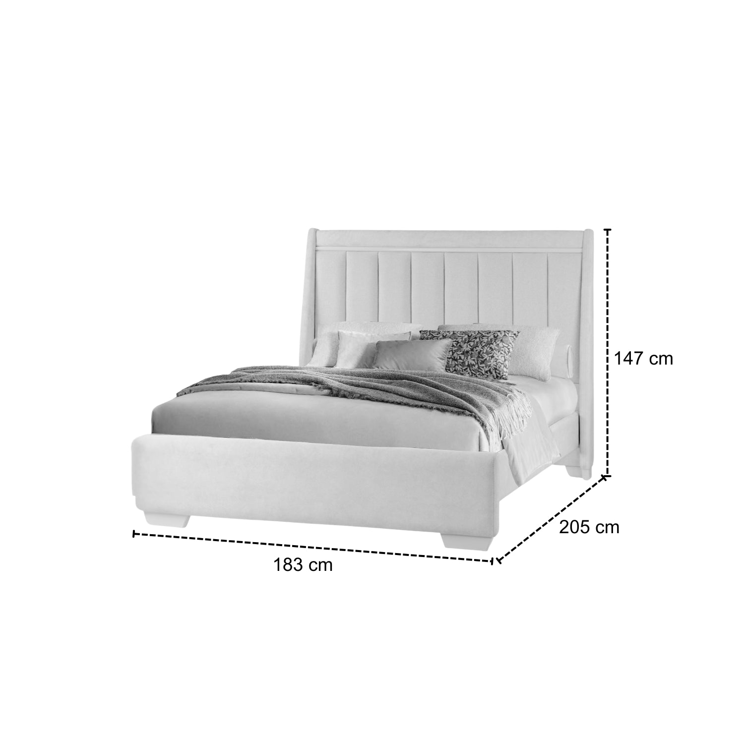Cama Queen Tiana Crudo, Champaña