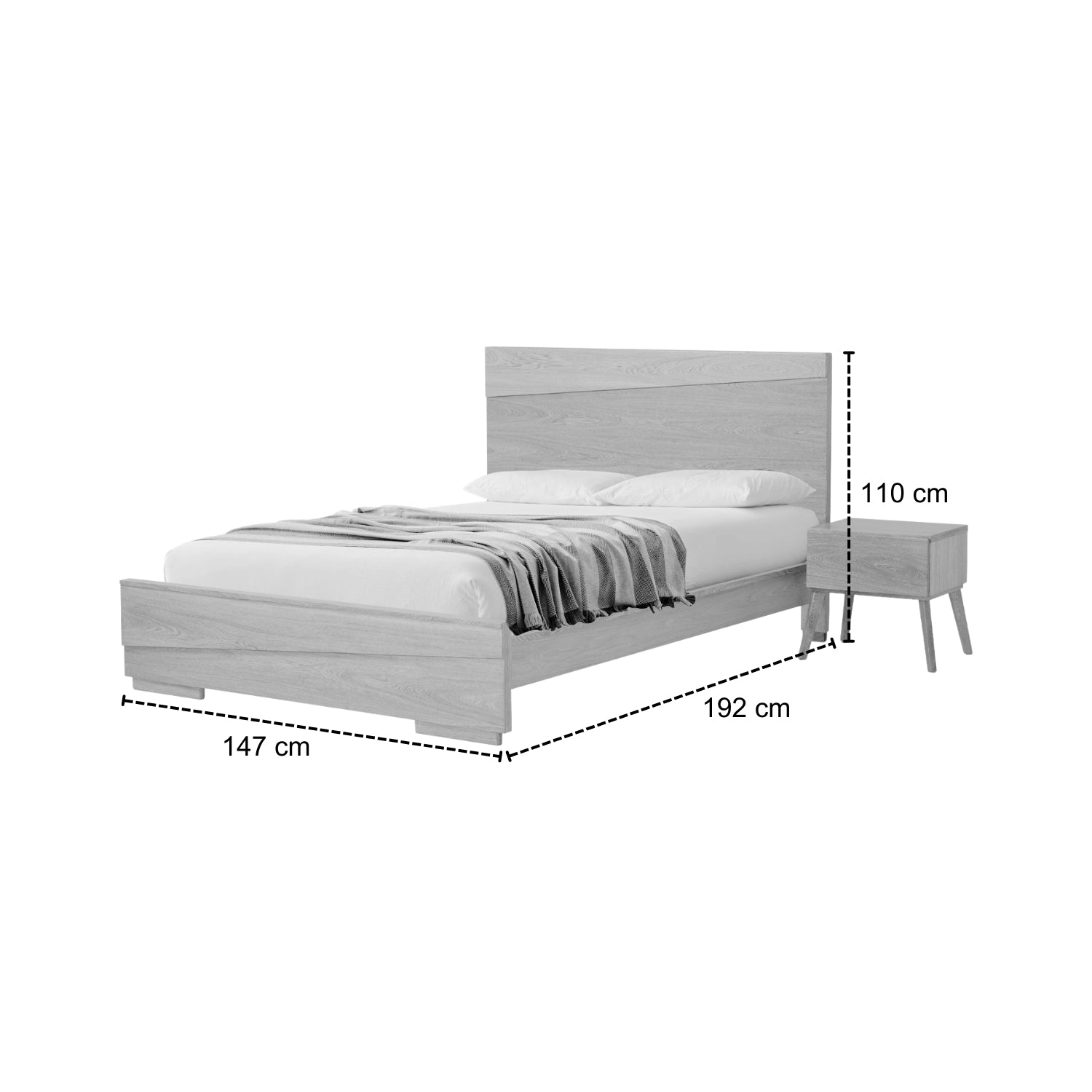 Cama Doble Daytona Natural