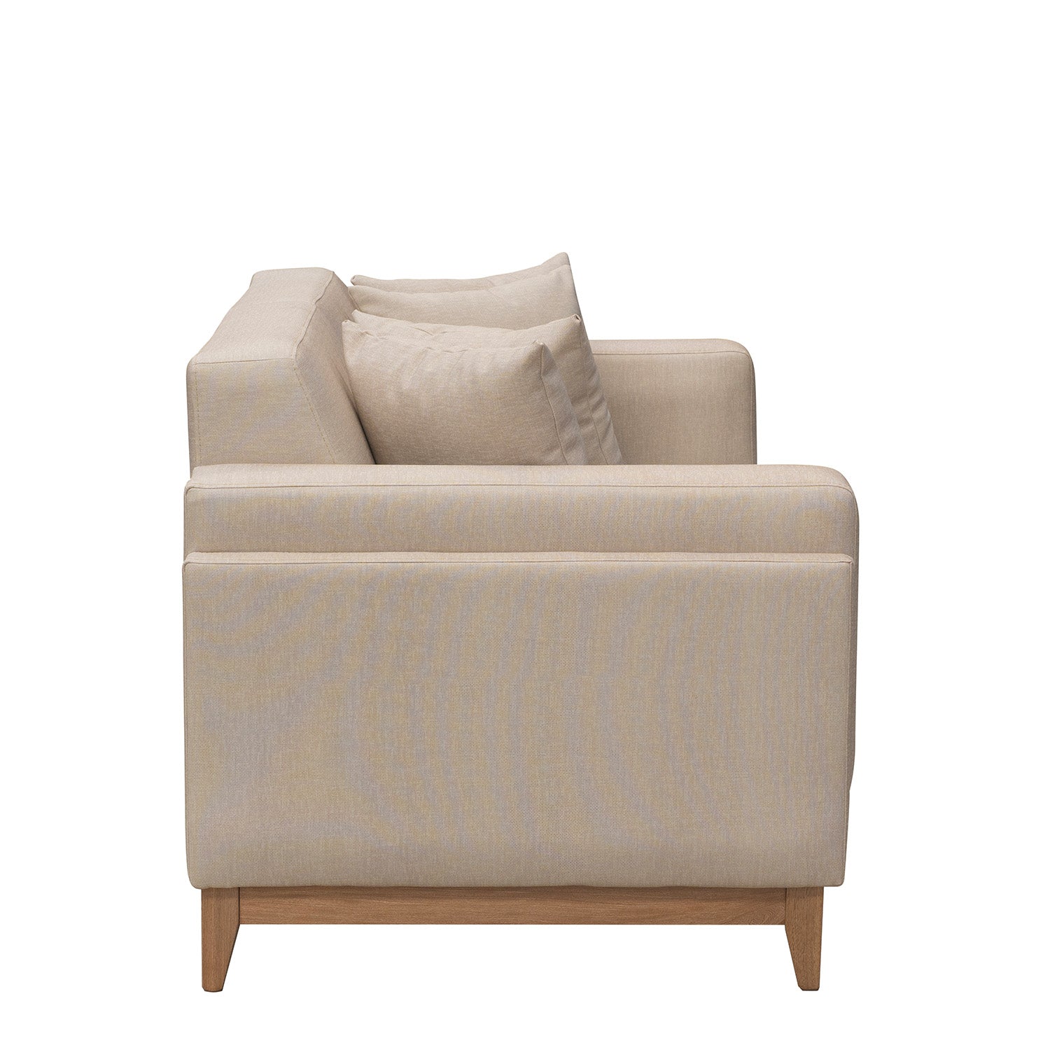 Sofá 2 Puestos Denise Eurolino Marbella Beige, Natural