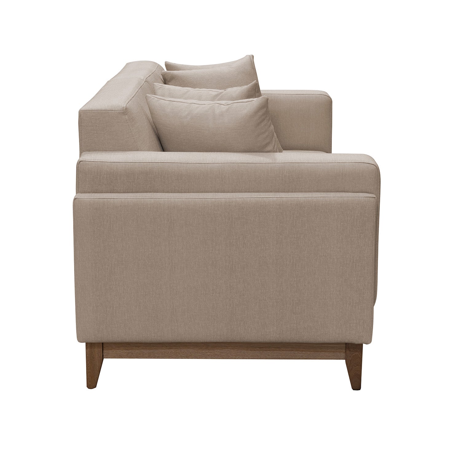 Sofá 3 Puestos Denise Eurolino Marbella Beige, Natural