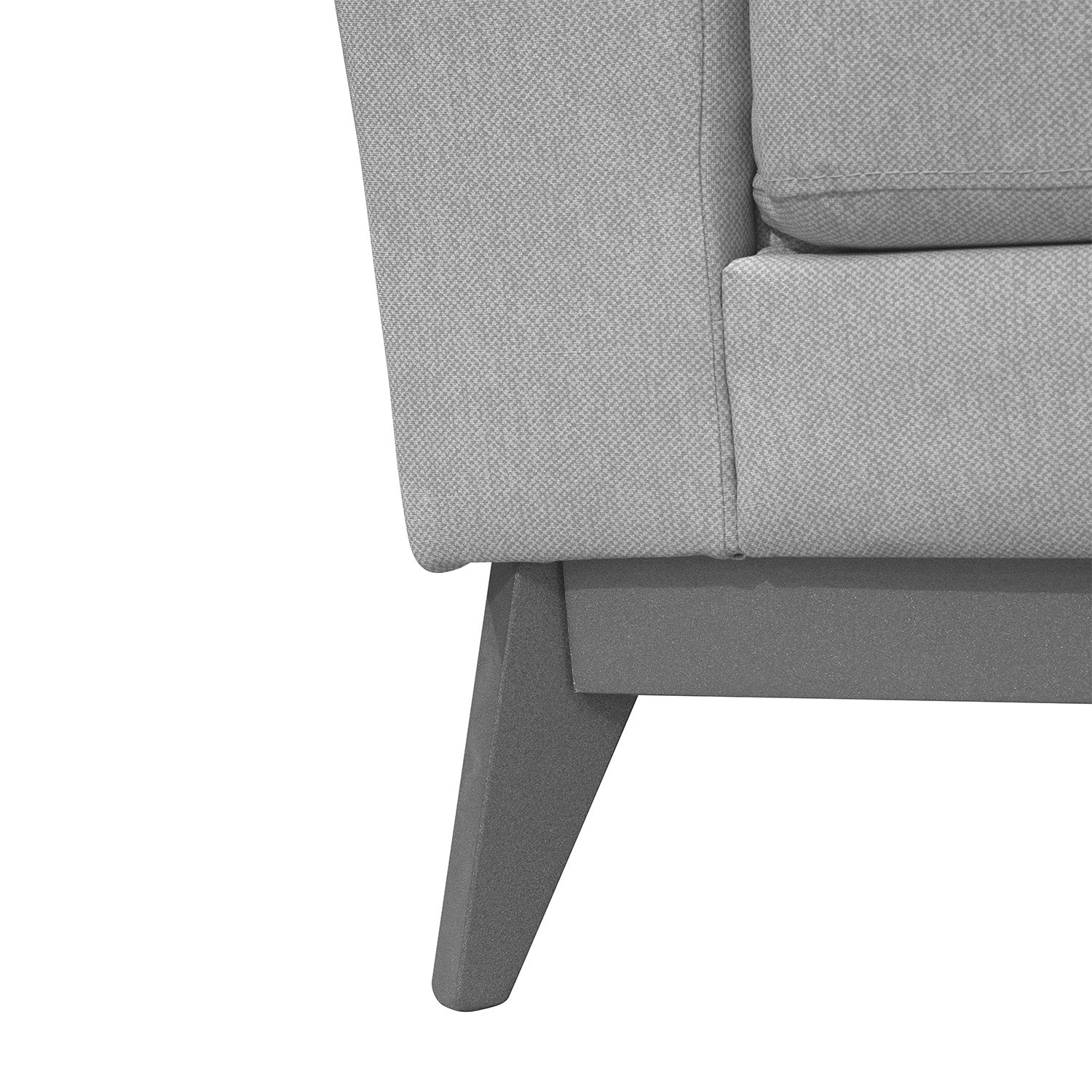 Sofá 3 Puestos Line Eurolino Gaira Plata 188 Cm