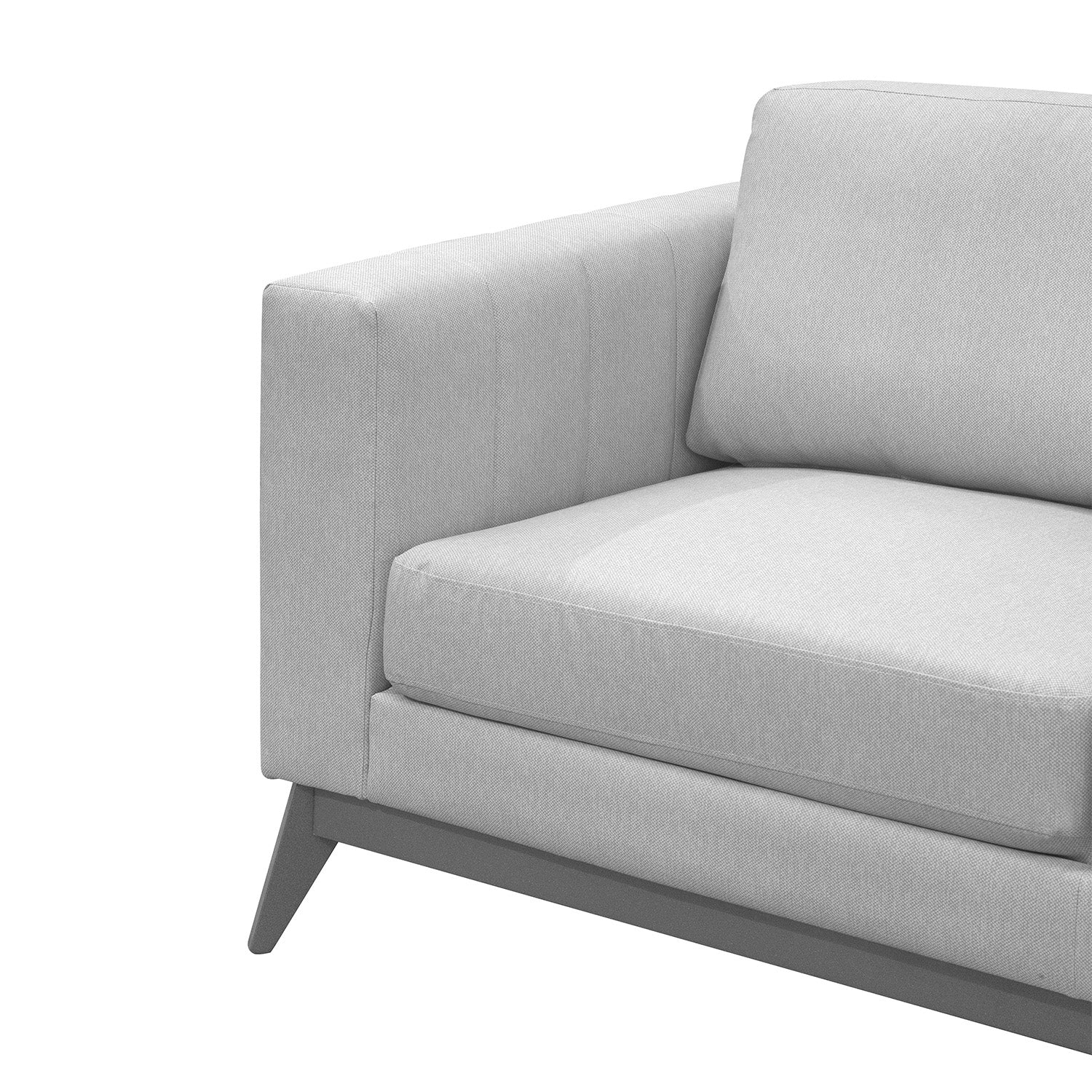 Sofá 3 Puestos Line Eurolino Gaira Plata 188 Cm