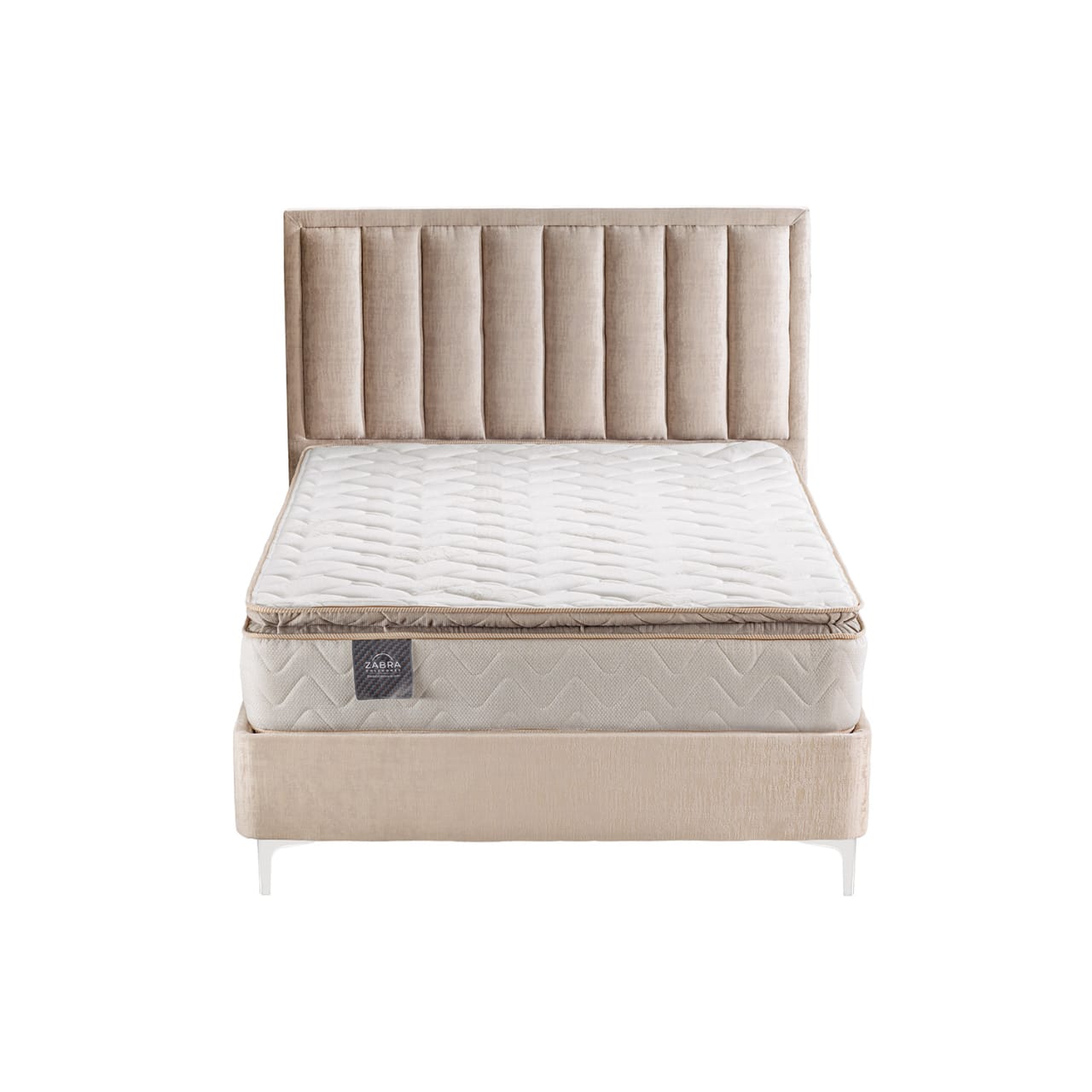 Colchón Semi Doble Olimpo Beige Ortopédico Zabra (Garantía 20 años)
