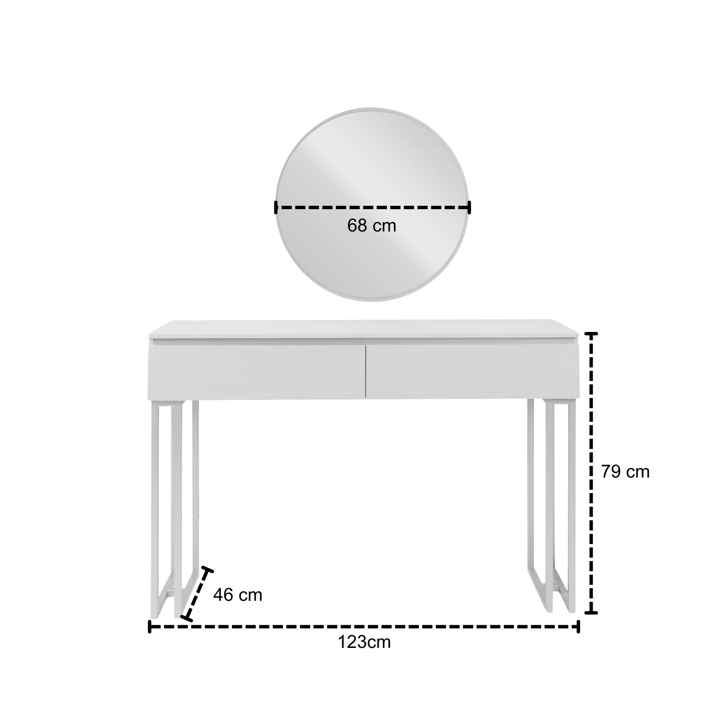 Tocador Paris Greige, Champaña
