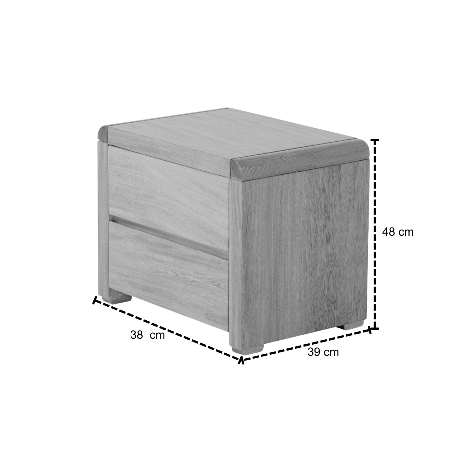 Mesa de Noche Calvin Natural