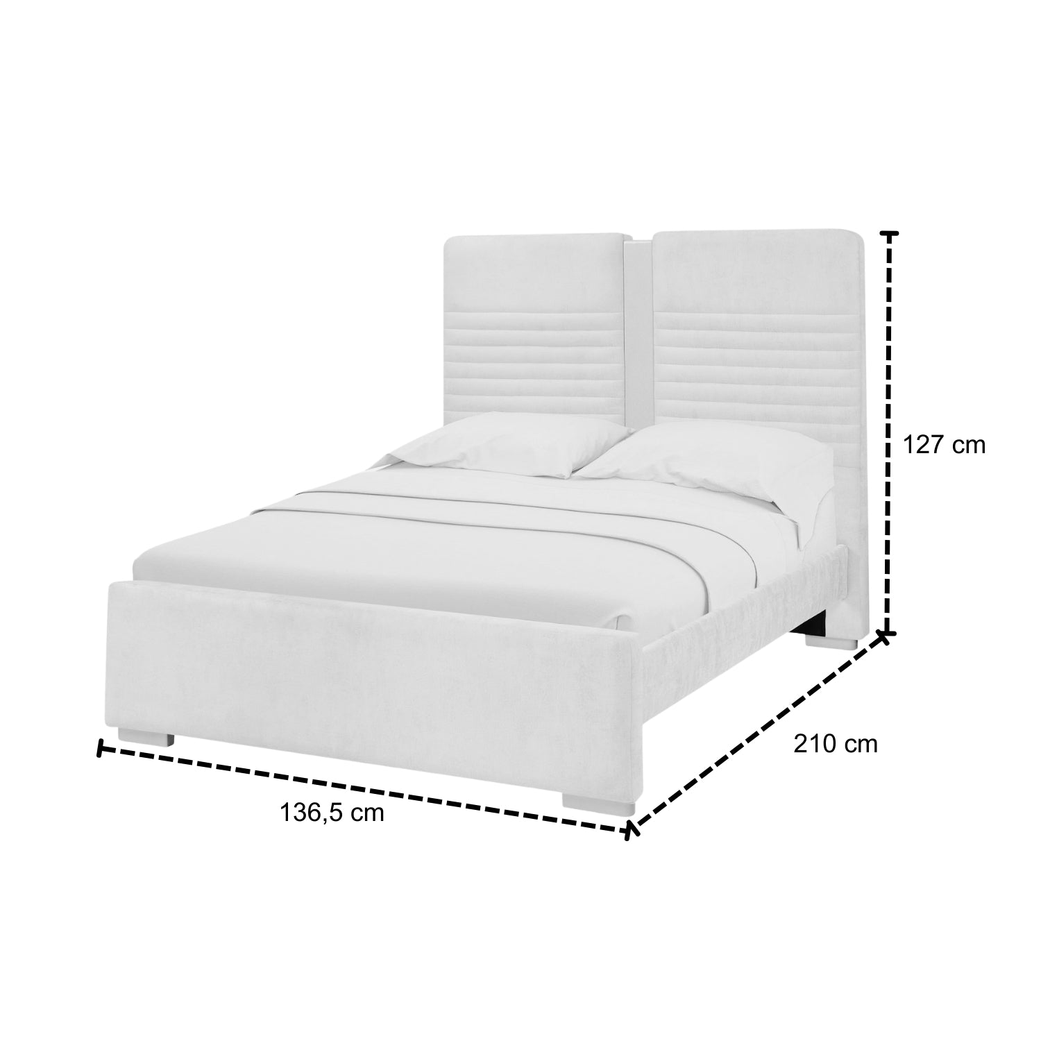 Cama Semi Doble Moratti Crudo, Champaña