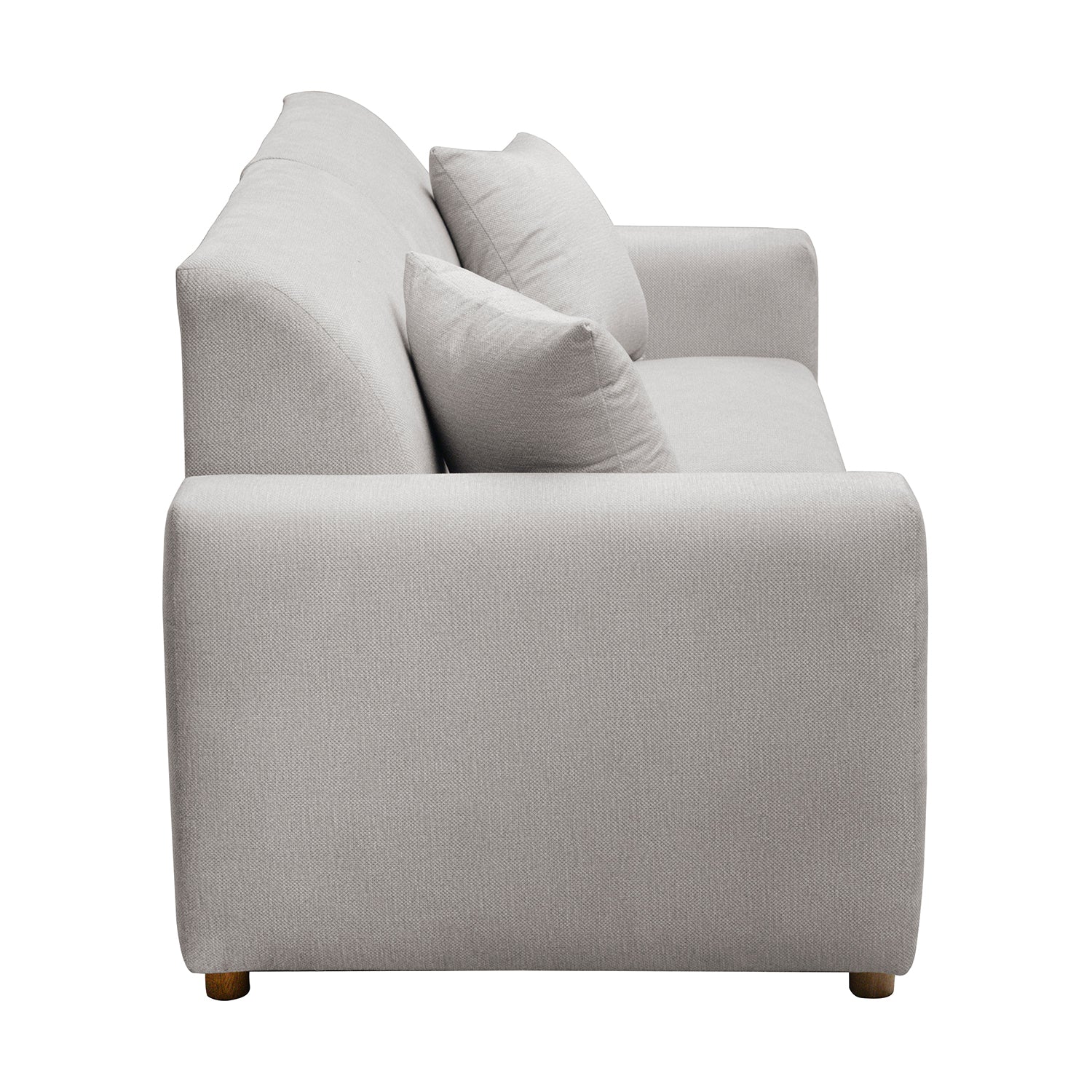 Sofá 3 Puestos Malibu Velvet Chalet Taupe, Natural