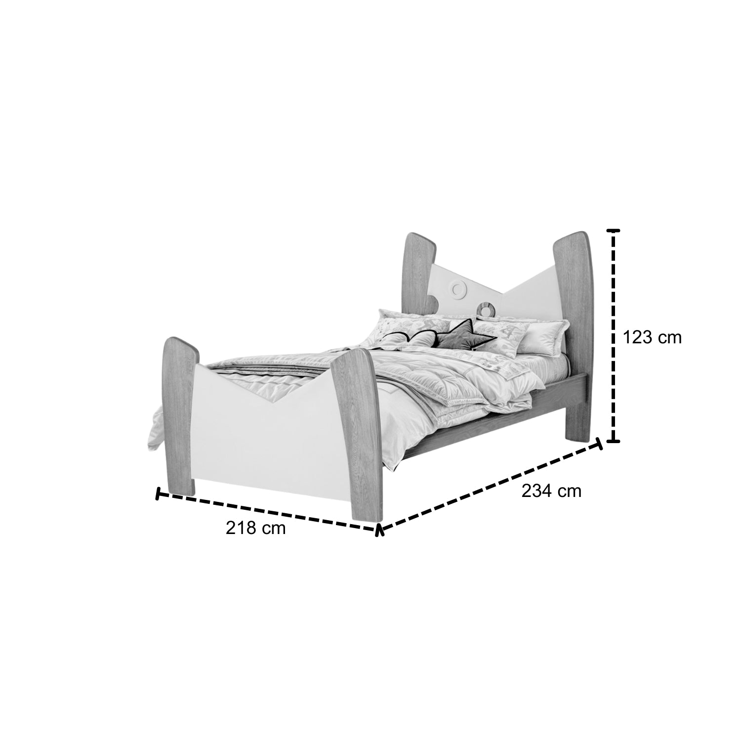 Cama 1.00 Evora Rosado, Natural