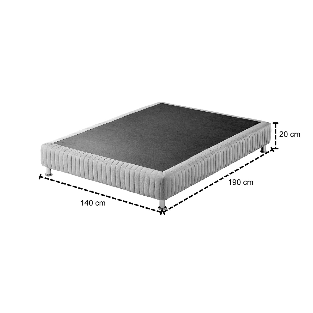 Base Cama Doble Luxury Bronce