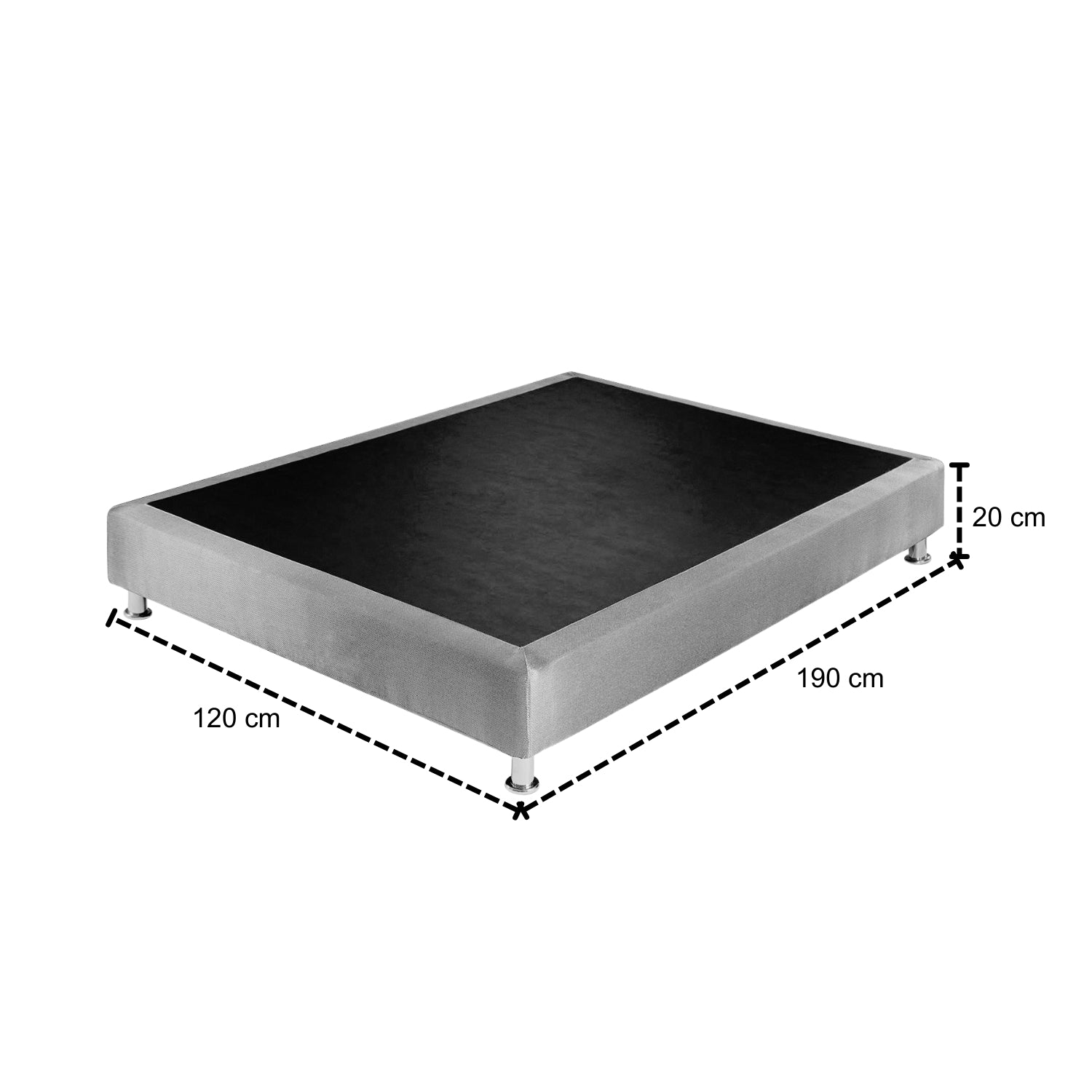 Base Cama Semi Doble Movemento Gris