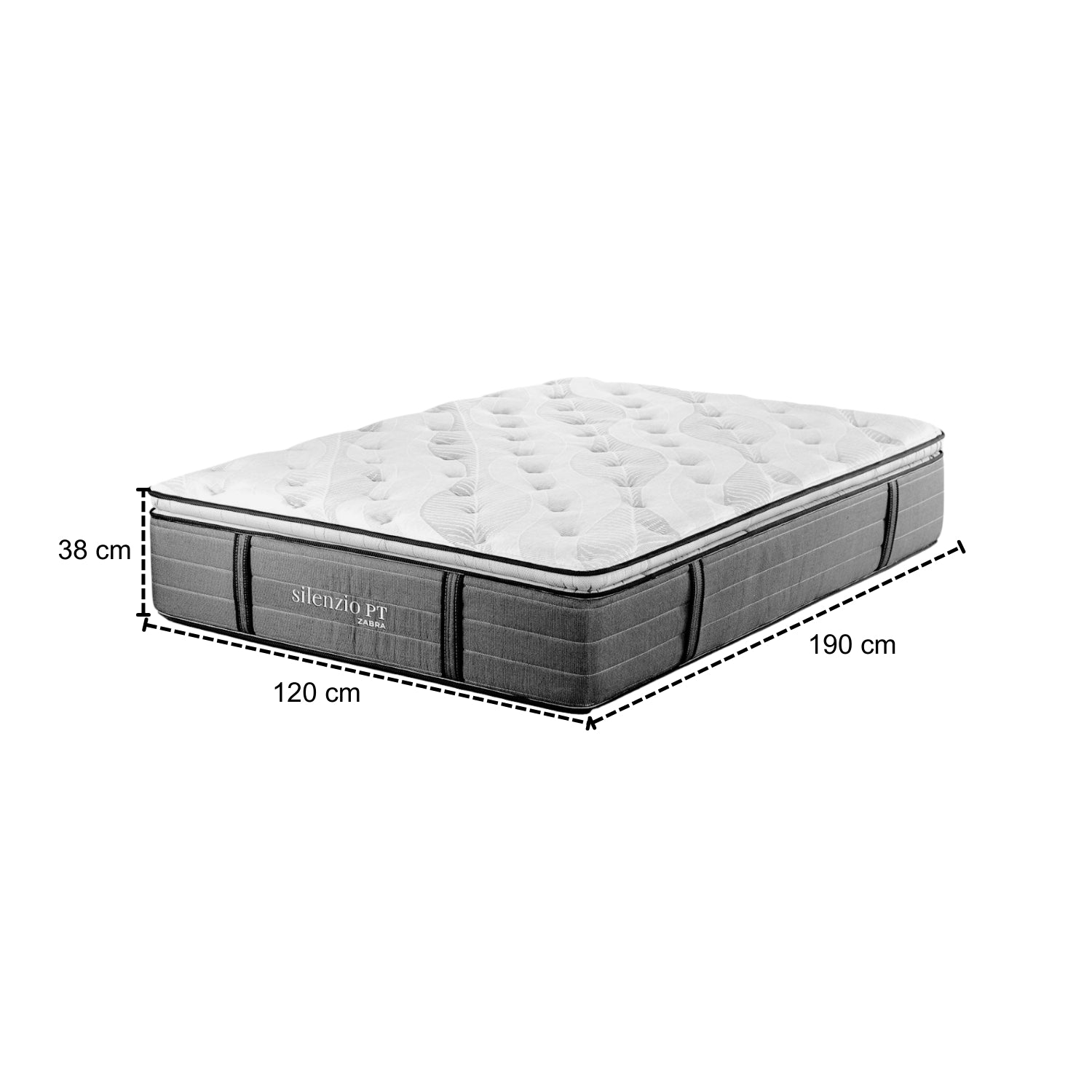 Colchón Semi Doble Silenzio Pillow Top (Garantia 25 años)