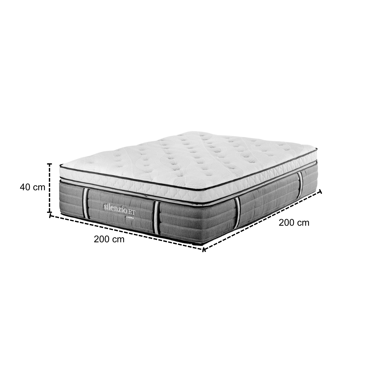 Colchón King Silenzio Euro Top (Garantia 25 años)