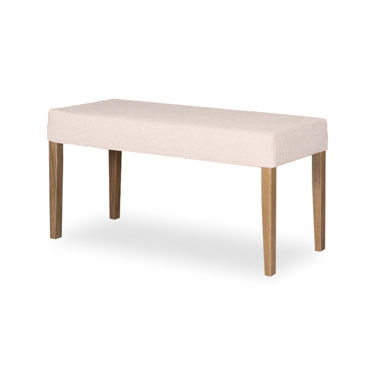 Comedor 4 Puestos Line Velvet Chalet Beige, Natural Off White 2Sillas + Butaco