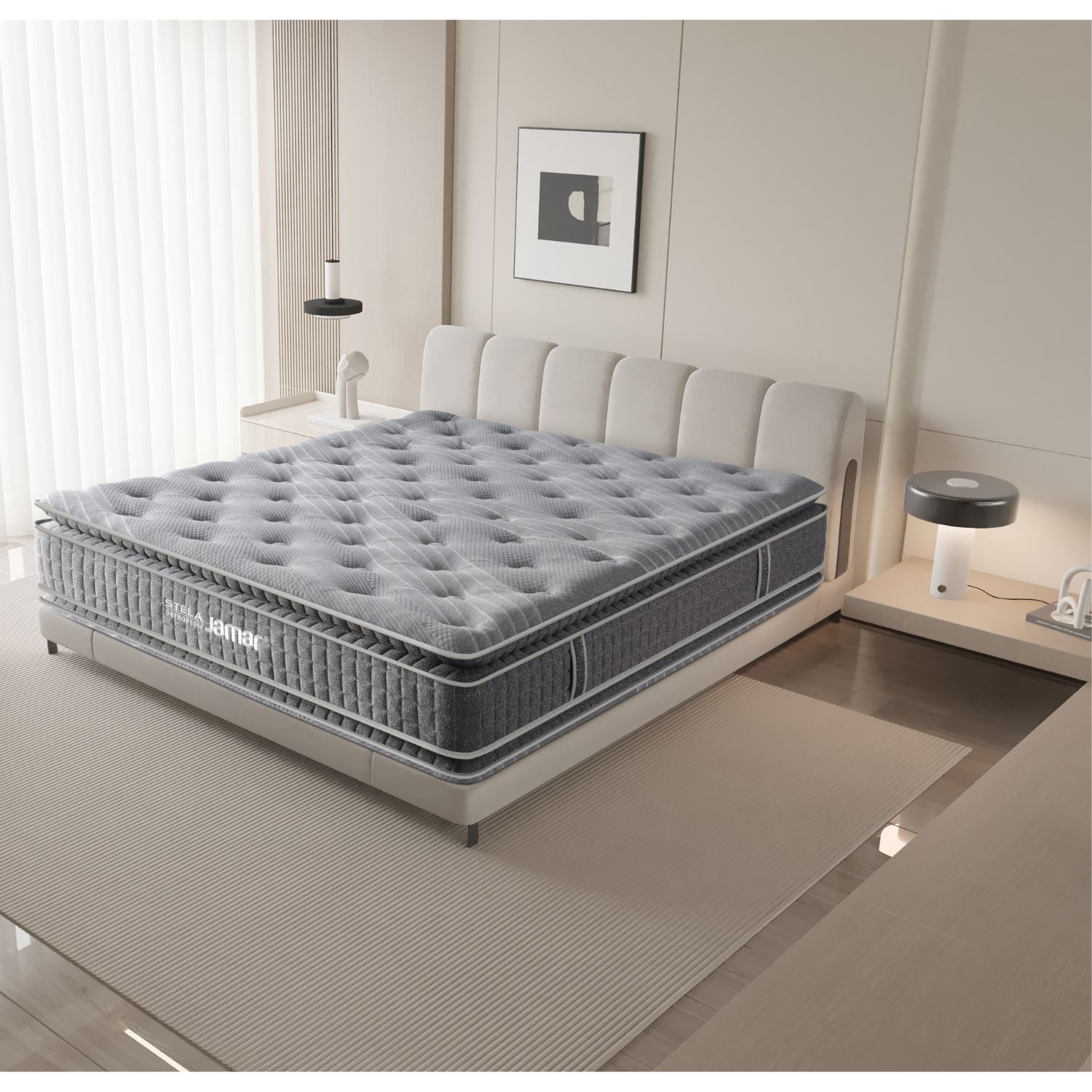 Colchón Queen Stela Doble Pillow Top (Garantía 9 años)