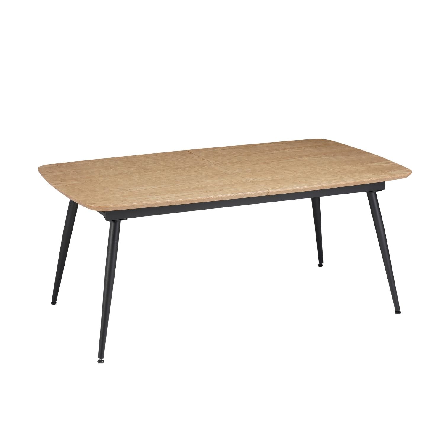 Mesa Comedor 6 Puestos Utah Negra Extensible