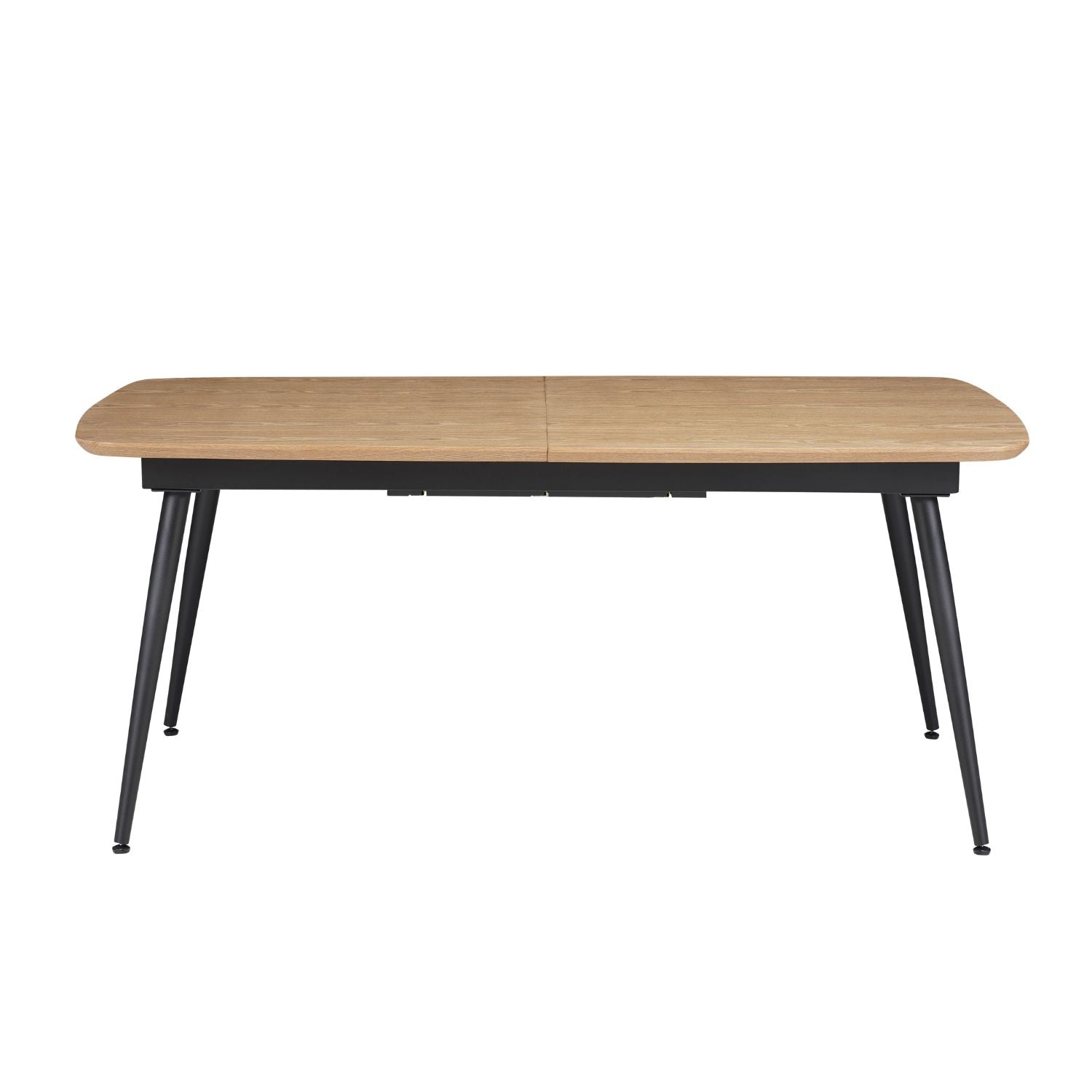 Mesa Comedor 6 Puestos Utah Negra Extensible