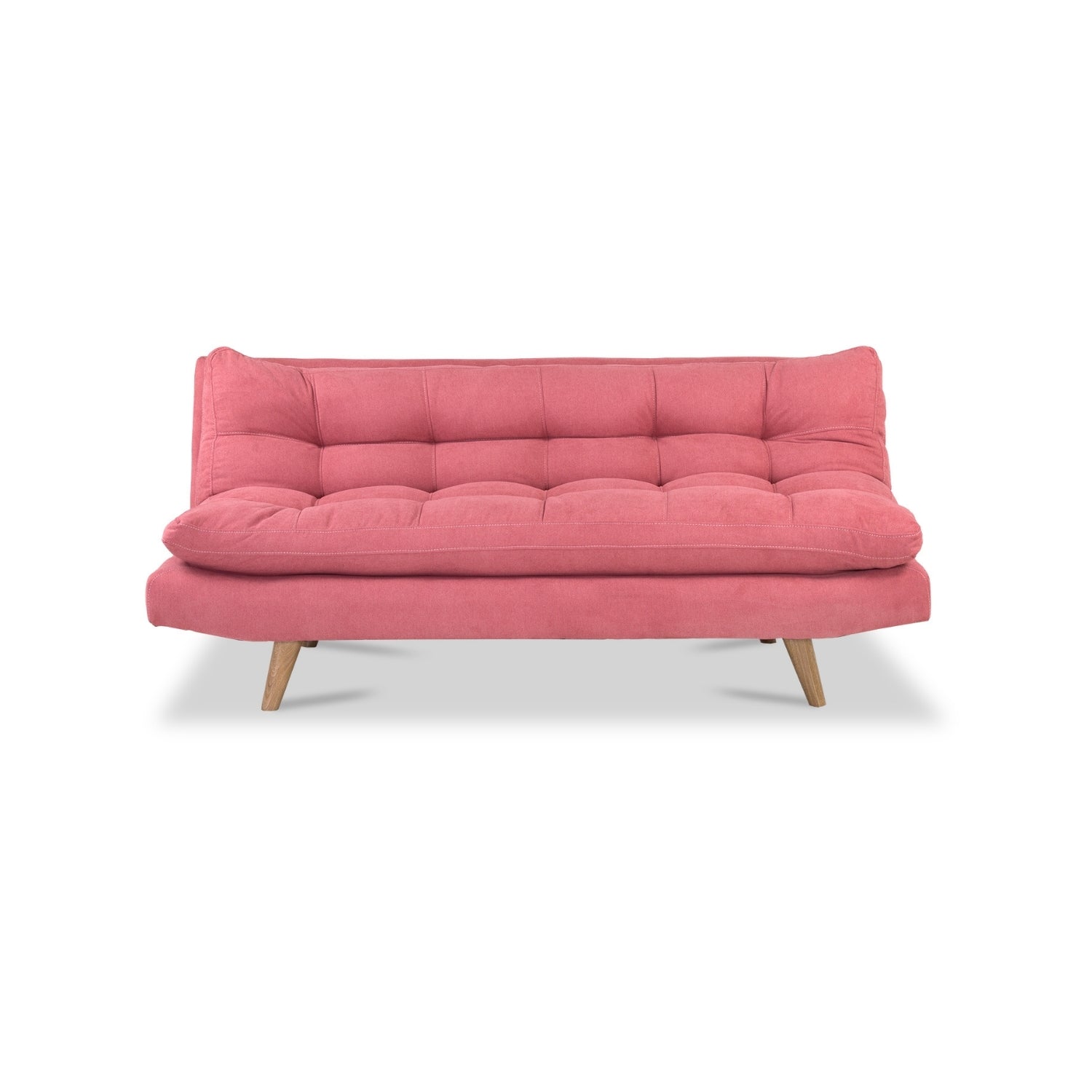 Sofá Cama Nix Microfibra Kazan Rosa, Natural