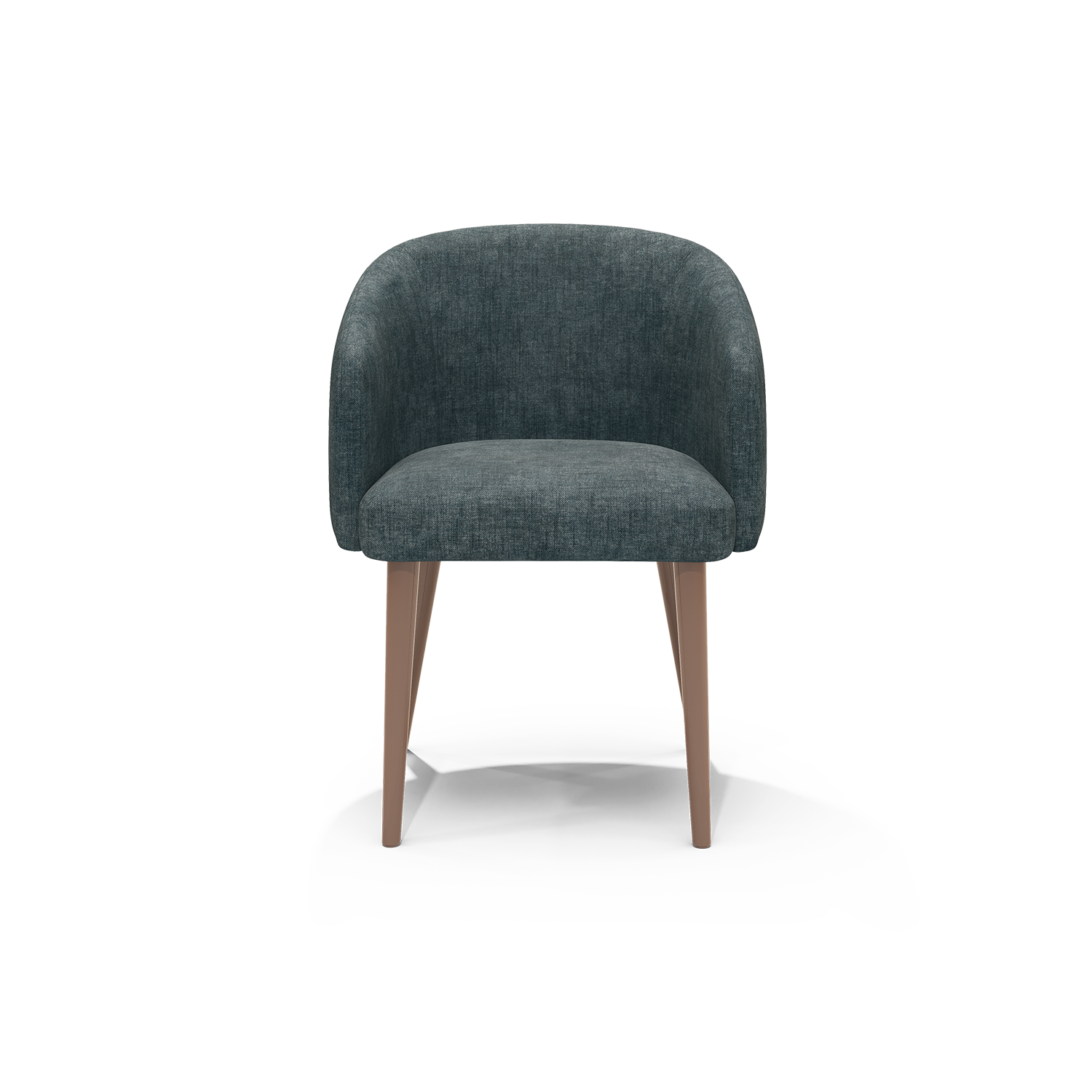 Silla De Comedor Oklam Chenille Koi Indigo, Capuchino