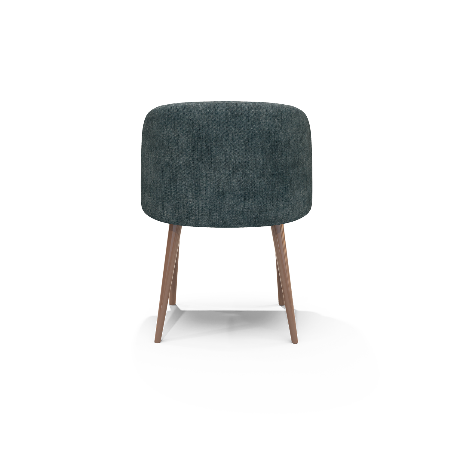 Silla De Comedor Oklam Chenille Koi Indigo, Capuchino