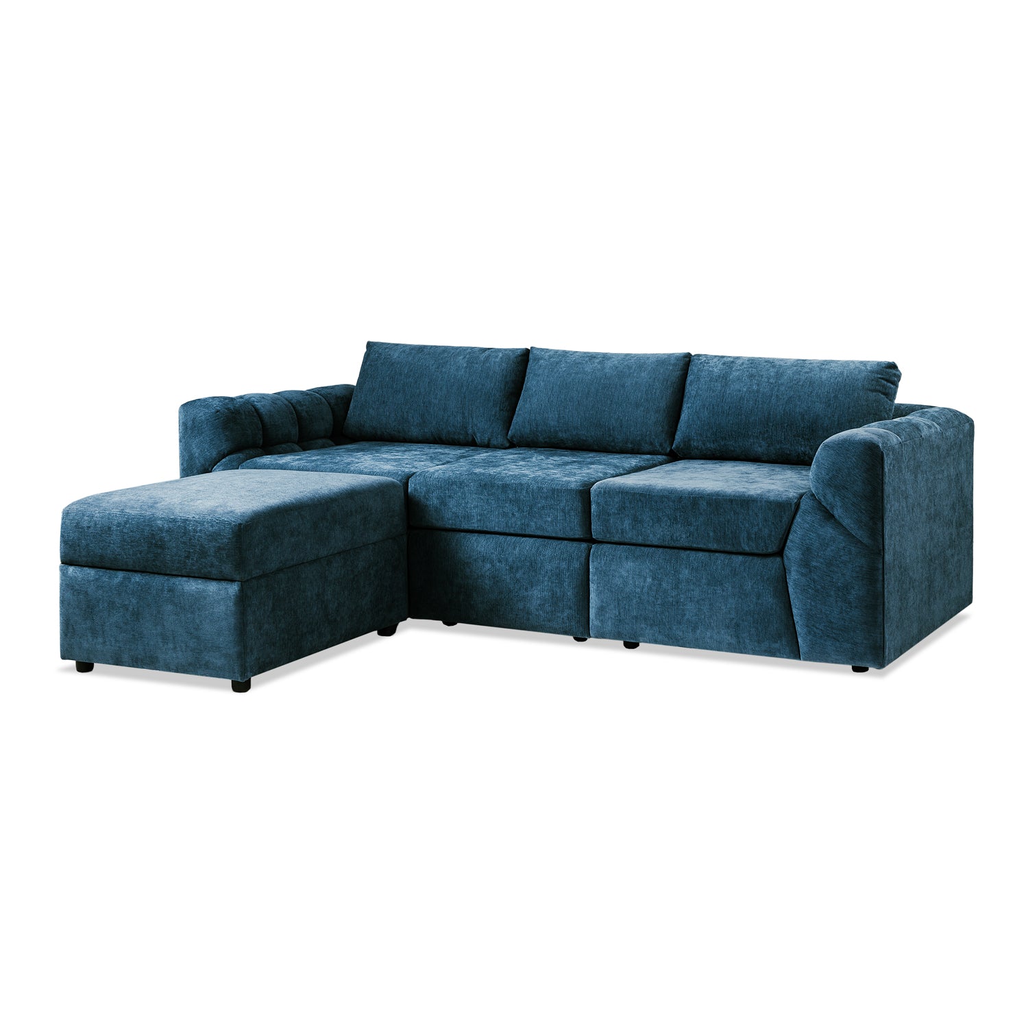 Sala Funcional Oklam Chenille Koi Indigo