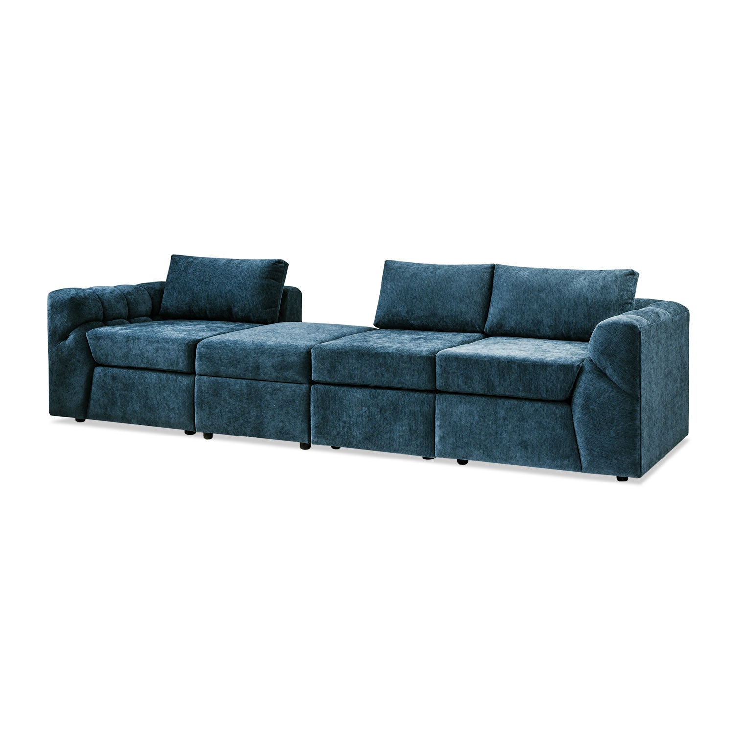 Sala Funcional Oklam Chenille Koi Indigo