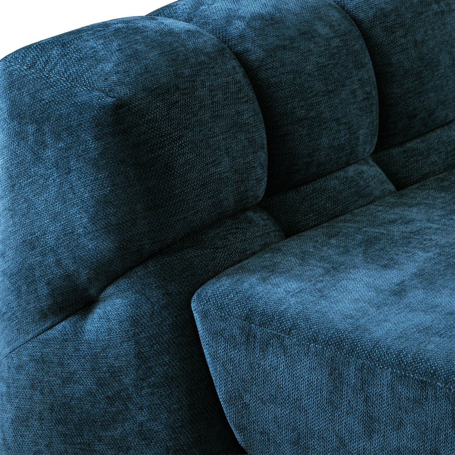 Sofá 2 Puestos Oklam Chenille Koi Indigo