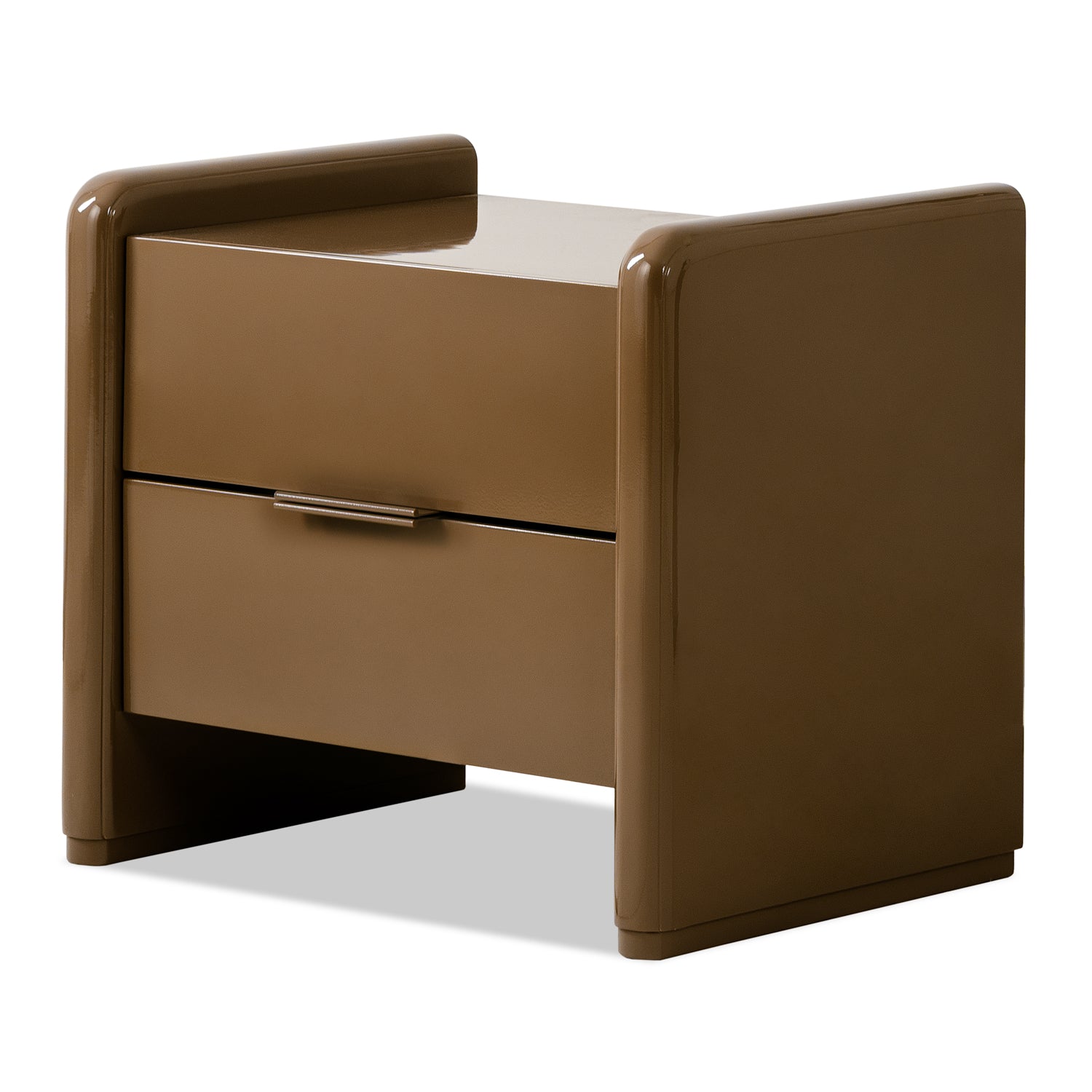 Mesa de Noche Oklam 2 Gavetas, Capuchino