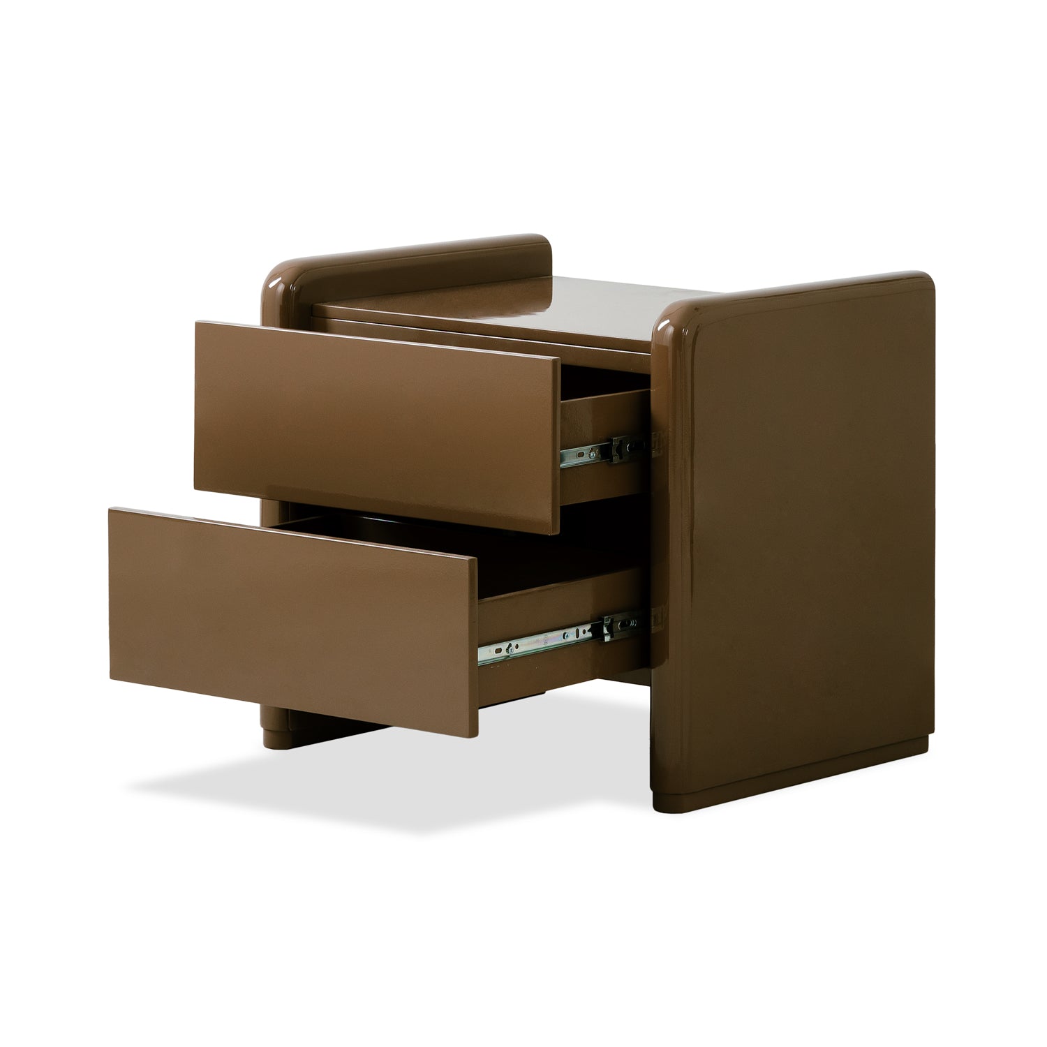 Mesa de Noche Oklam 2 Gavetas, Capuchino