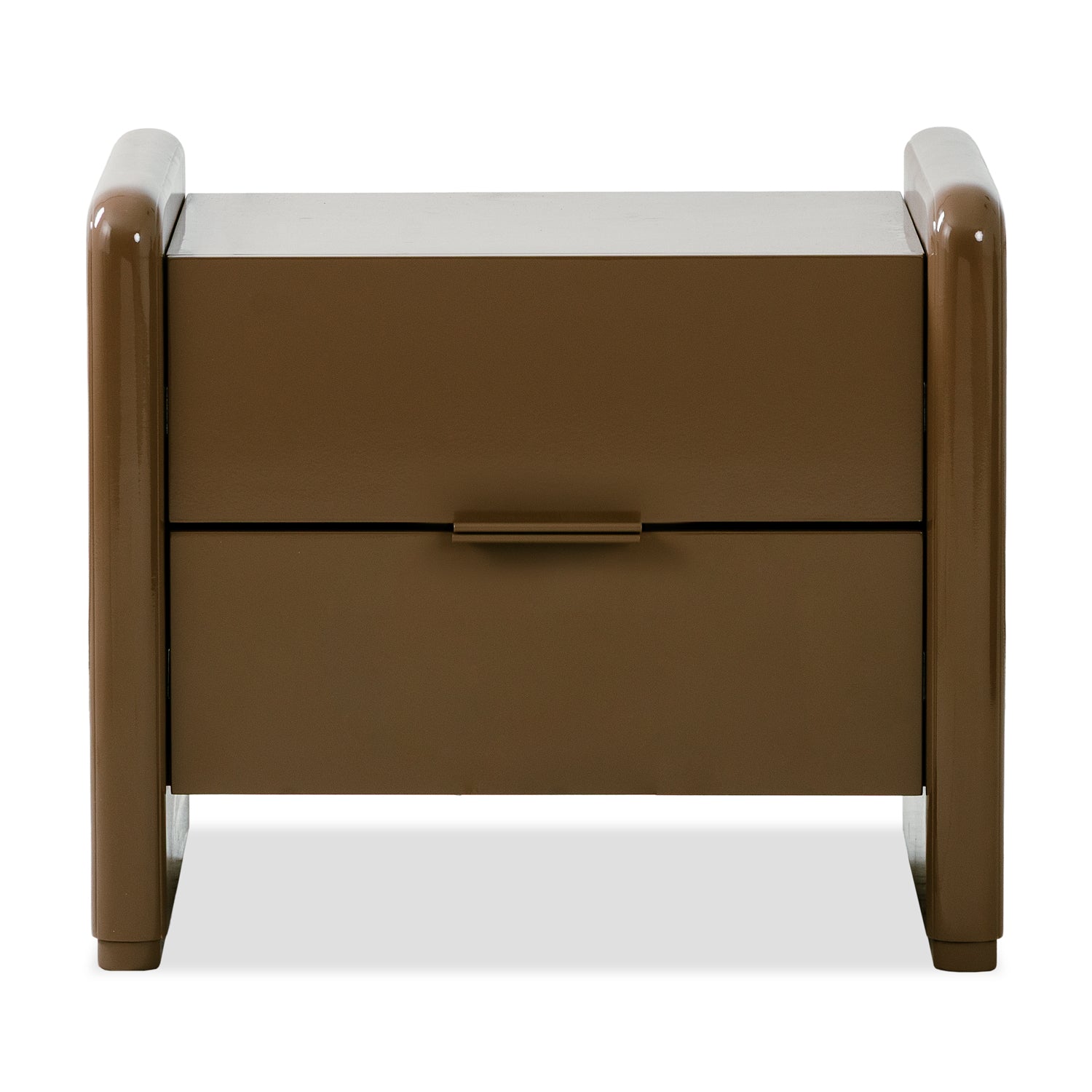 Mesa de Noche Oklam 2 Gavetas, Capuchino