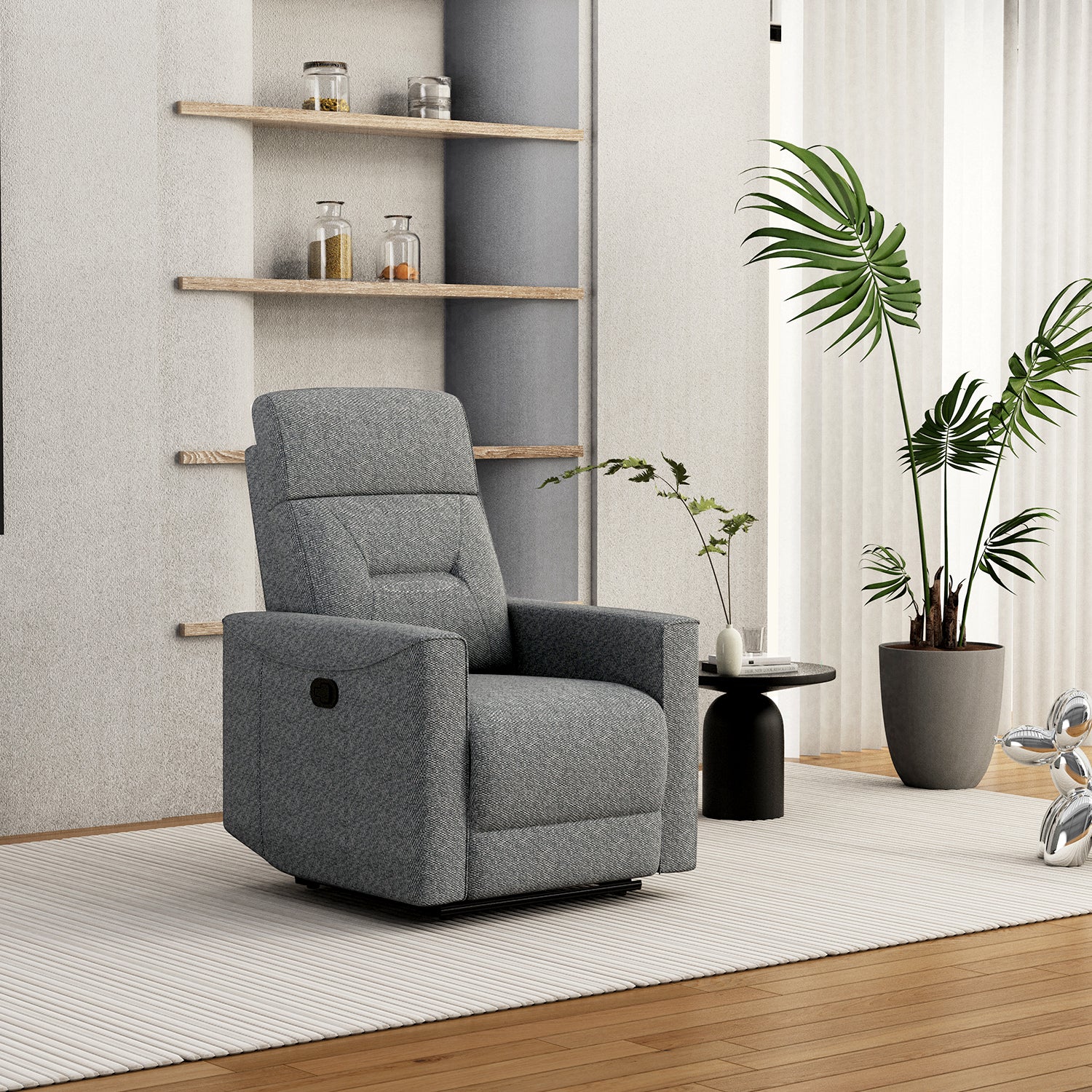 Silla Reclinable Cerati Plomo