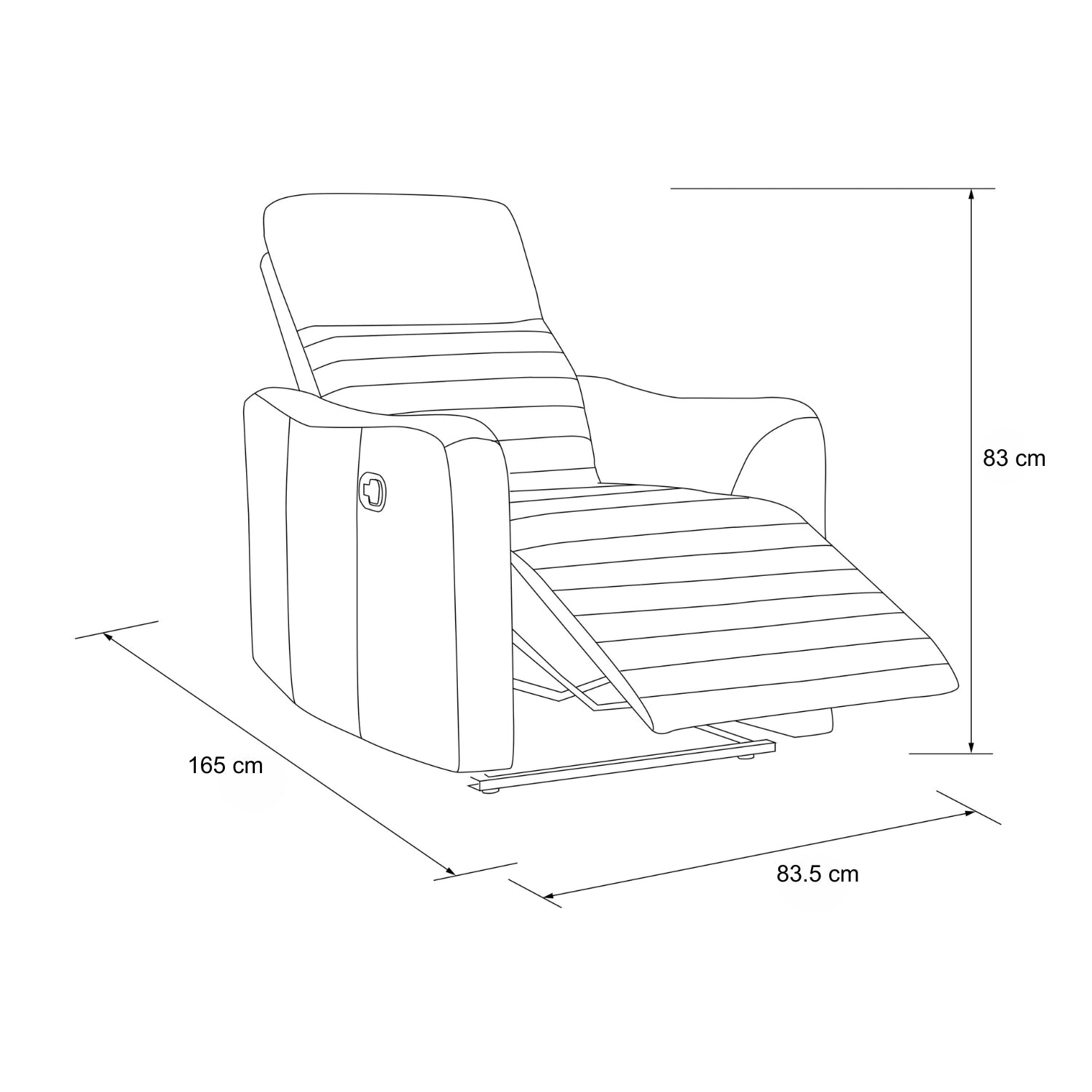 Silla Reclinable Bruno Plata