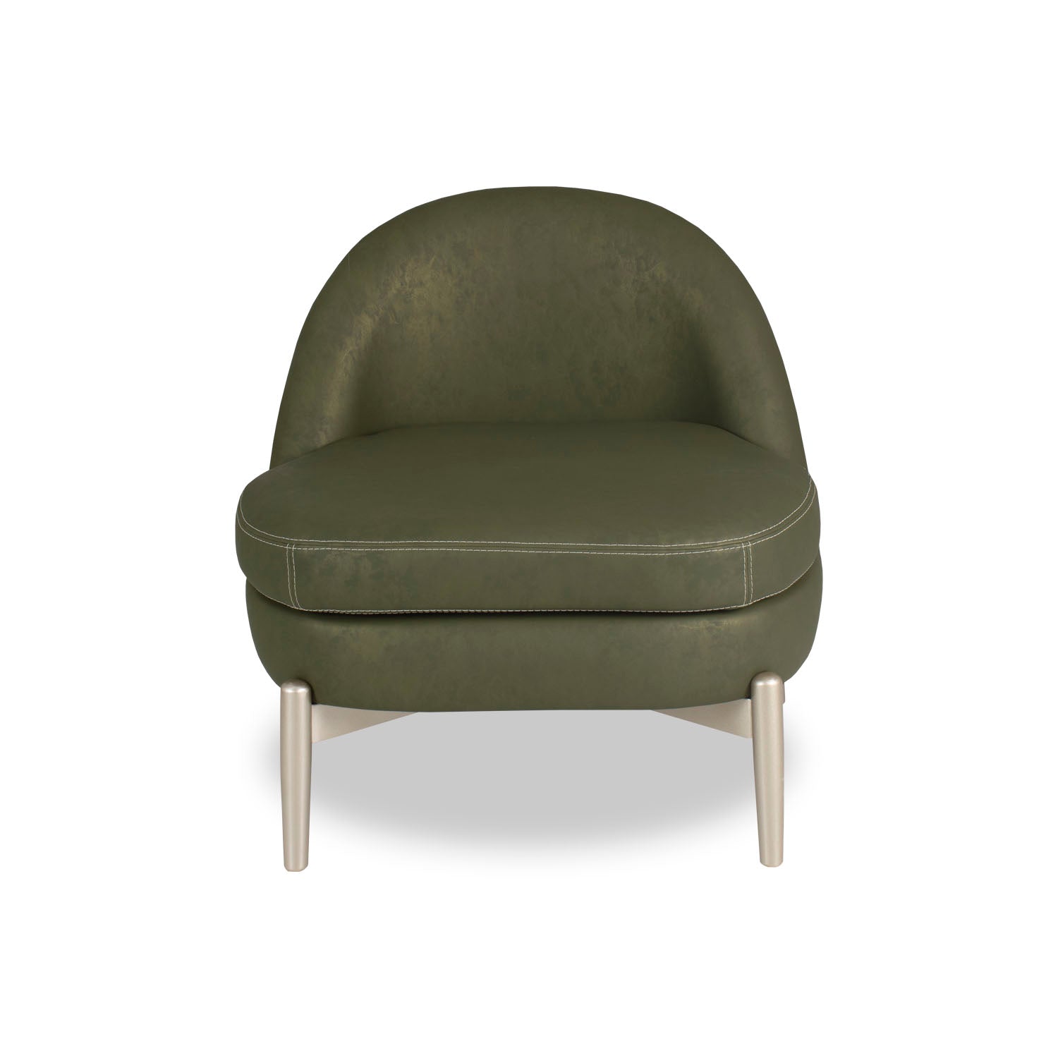 Poltrona Venecia Eurocuero Hyggen Verde, Champaña