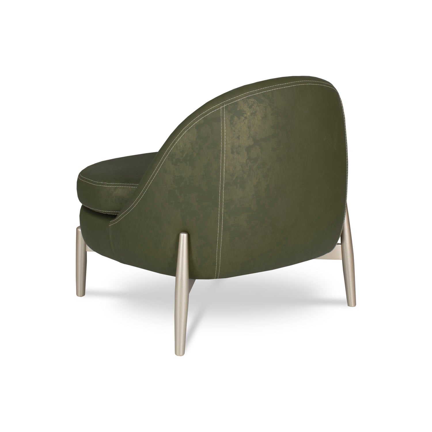 Poltrona Venecia Eurocuero Hyggen Verde, Champaña