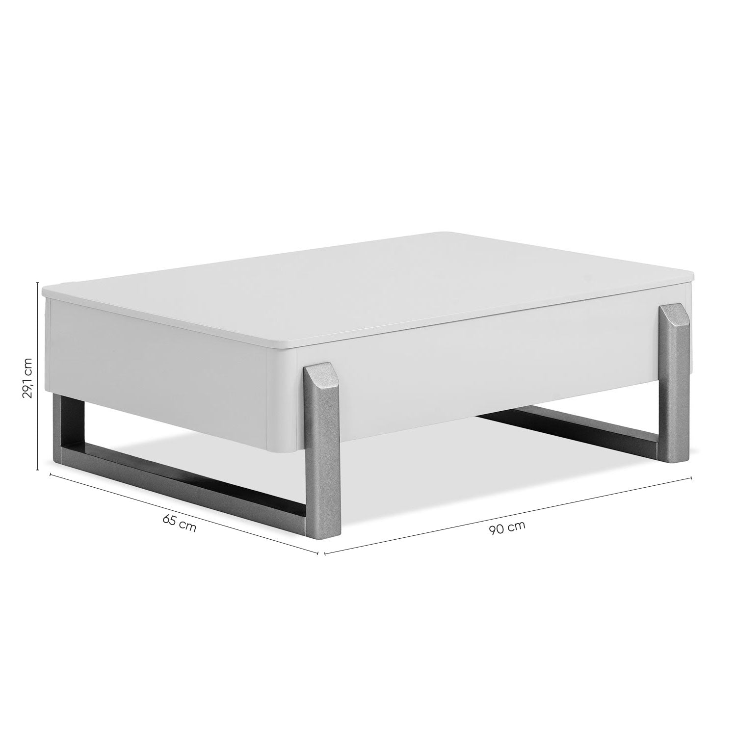 Mesa de Centro Bilbao Greige, Champaña Basic