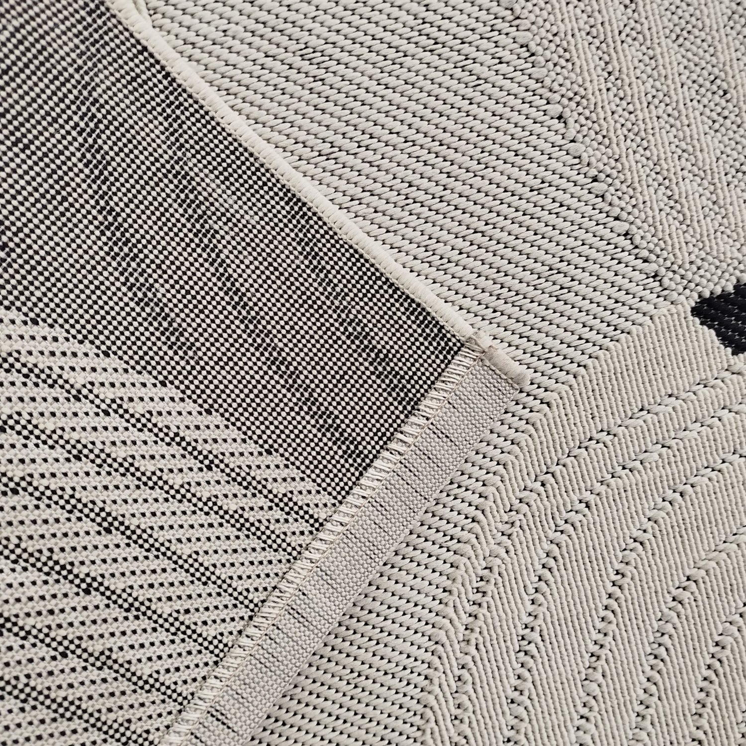 Alfombra 120X170 Verona Blanco Negro