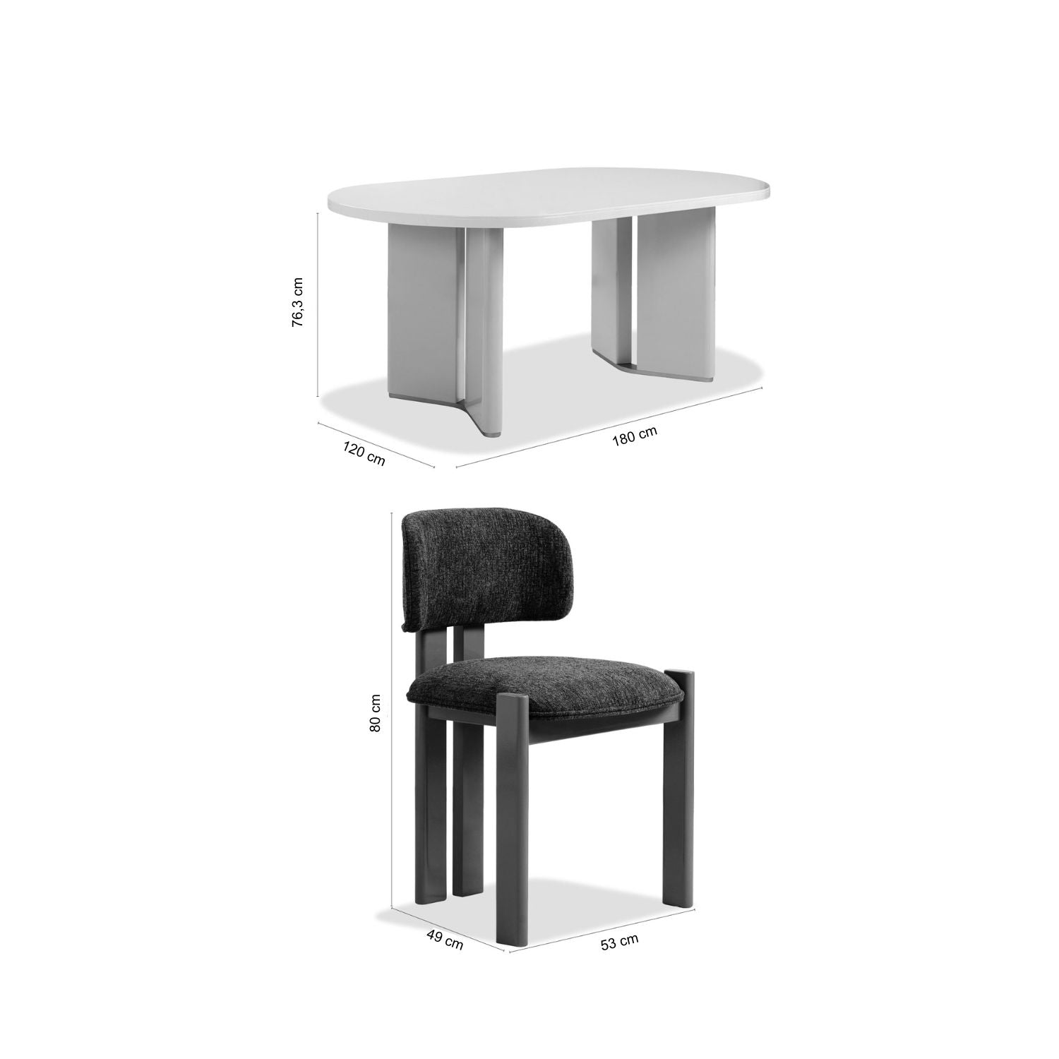 Comedor 4 Puestos Sienna Microfibra Dossier Navy, Capuchino