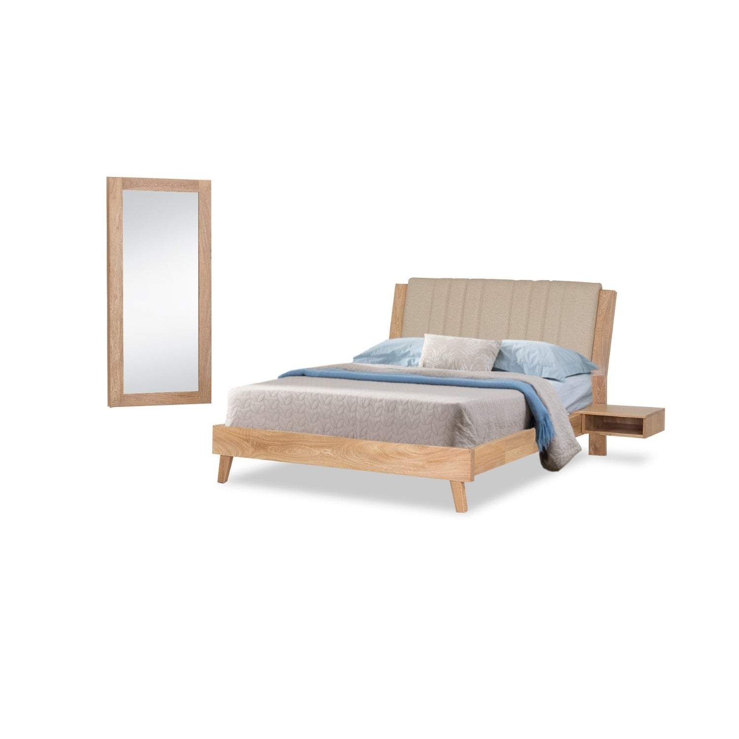 Alcoba Queen Piero Eurolino Marfil, Natural*