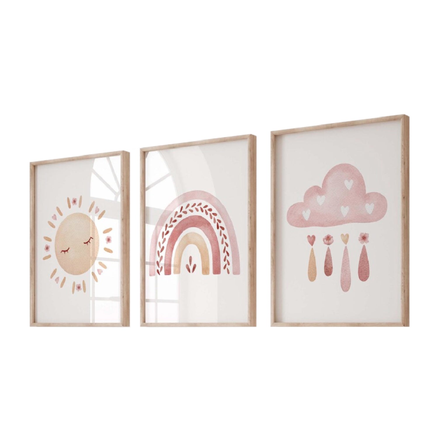 Cuadro Infantil 120X60 Arcoiris Setx3