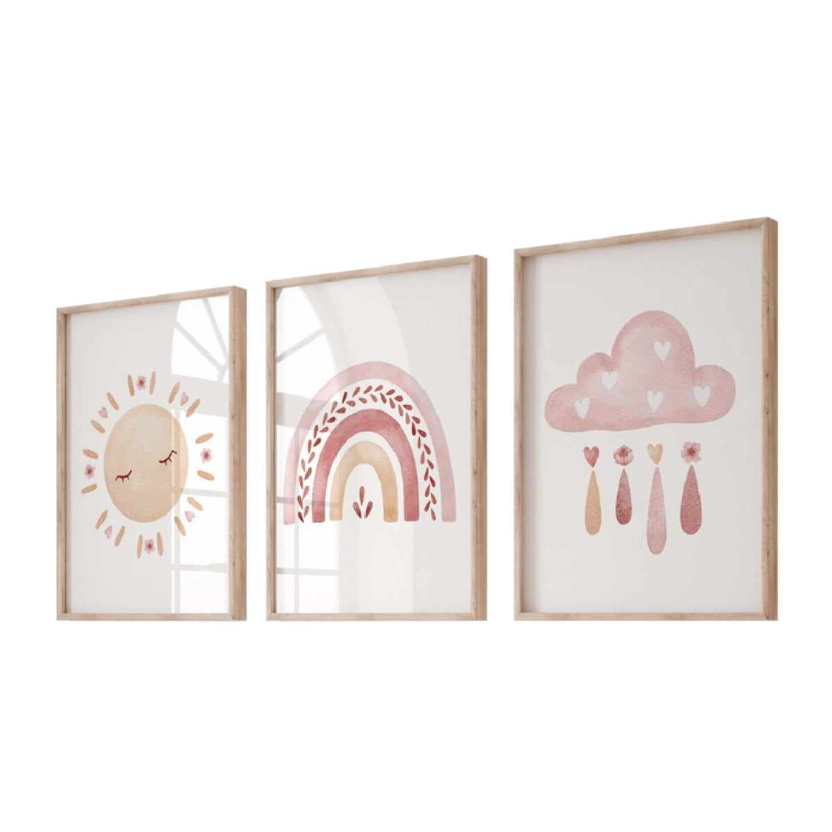 Cuadro Infantil 120X60 Arcoiris Setx3
