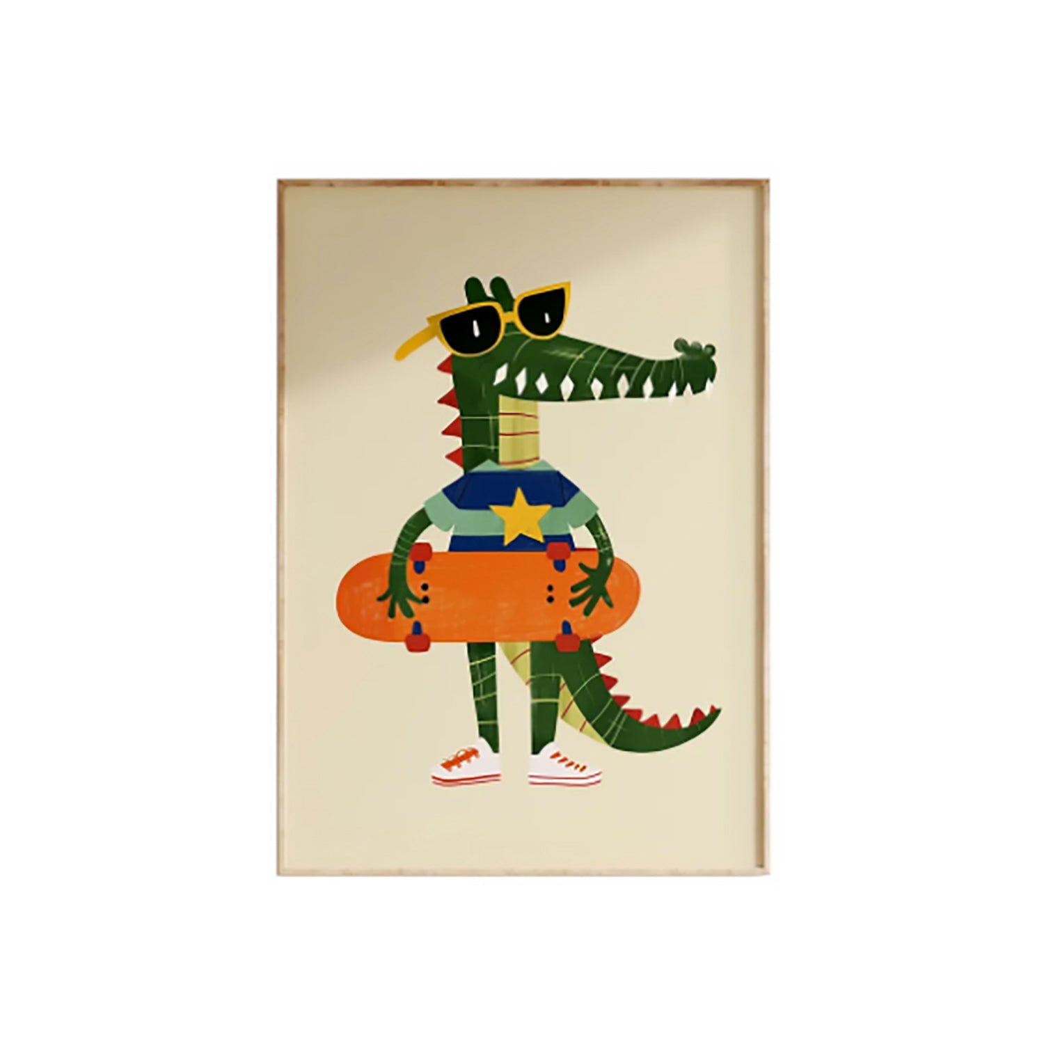Cuadro Infantil 40X60 Caiman Monopatin