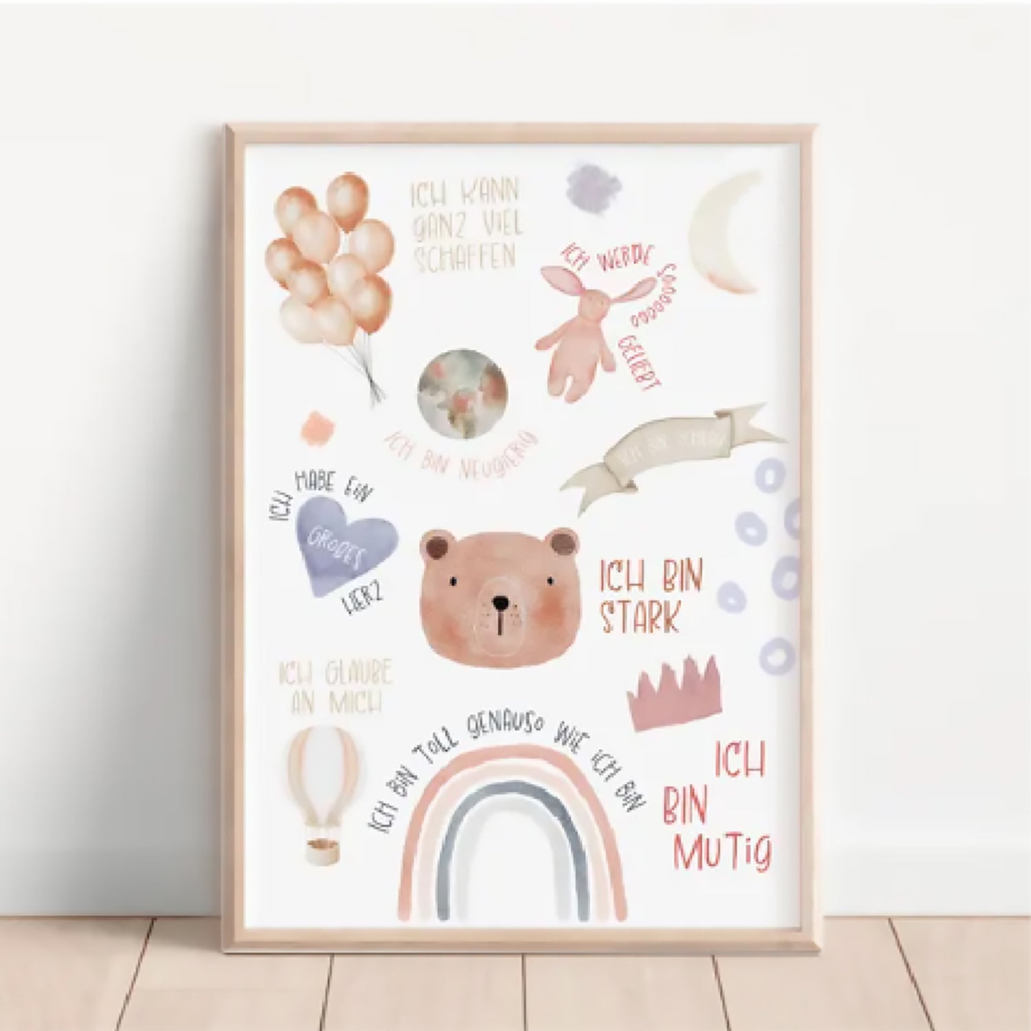 Cuadro Infan 40X60 Oso Variad Multicol